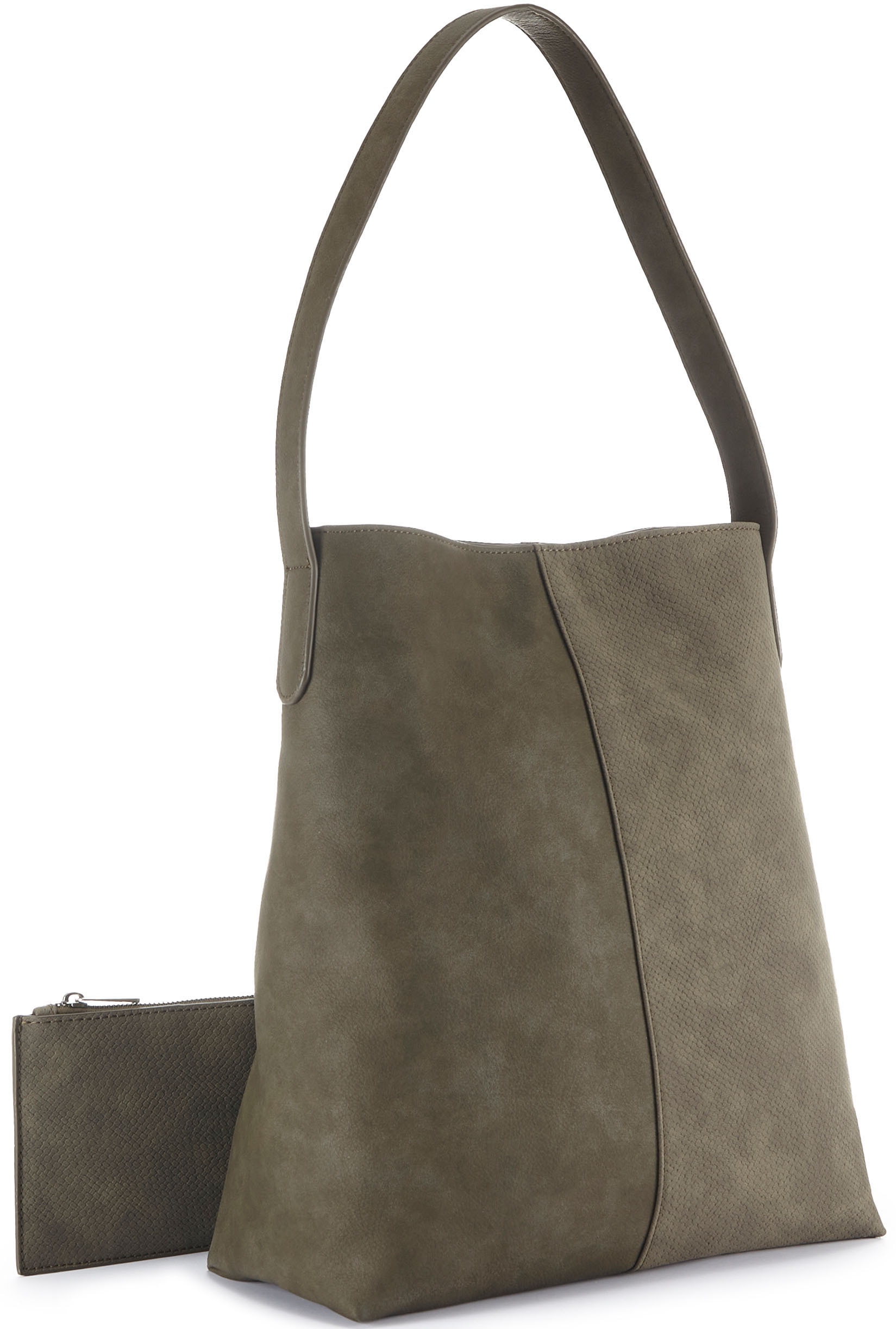 Vivance Shopper »Schultertasche«, (2 tlg.), mit kleiner Innentasche, Handtasche, Damentasche VEGAN