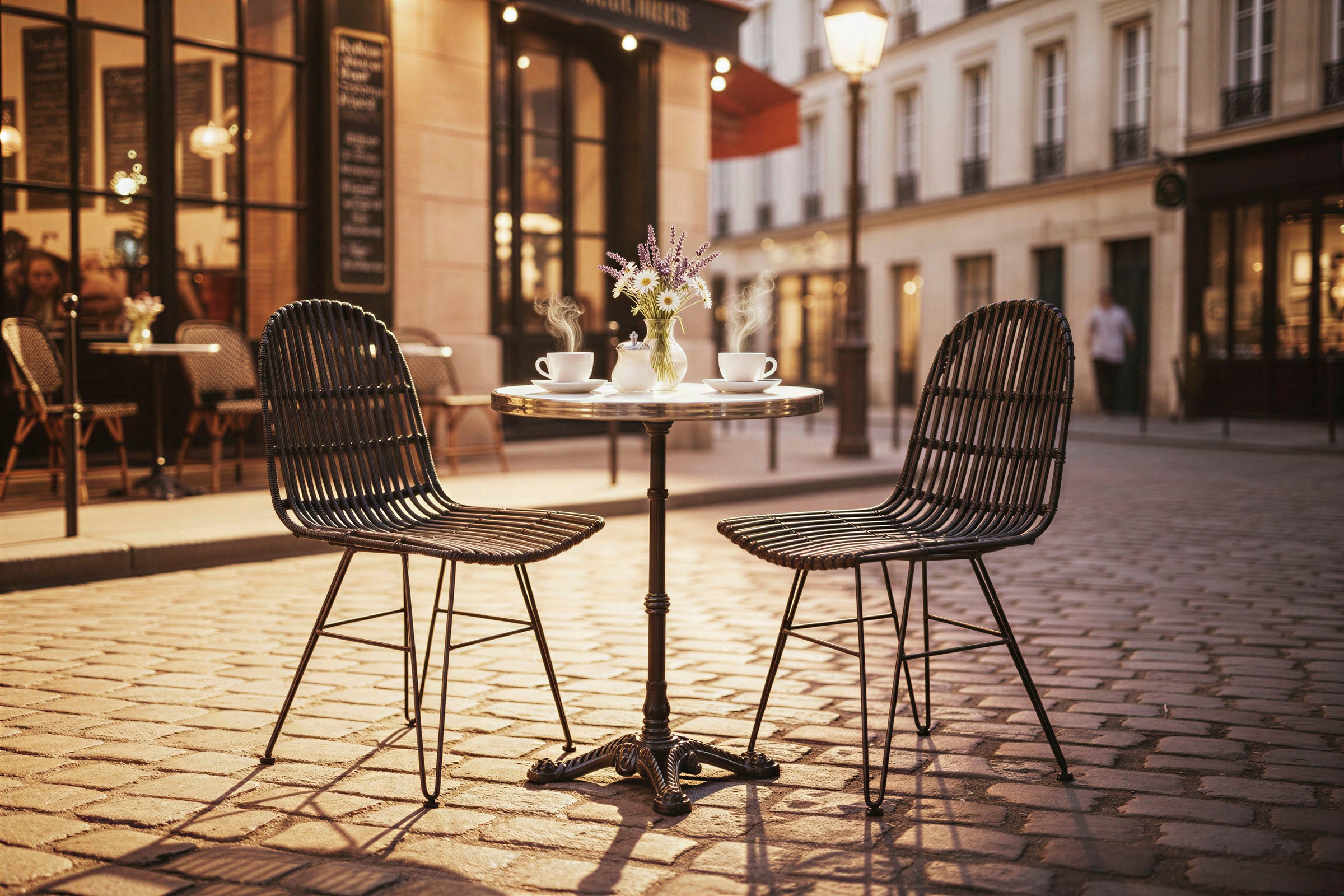 SIT Bistrotisch "Valencia mit Marmorplatte & elegantem Gusseisen-Fuß" Weiße Marmorplatte trifft auf markantes Fußdesign