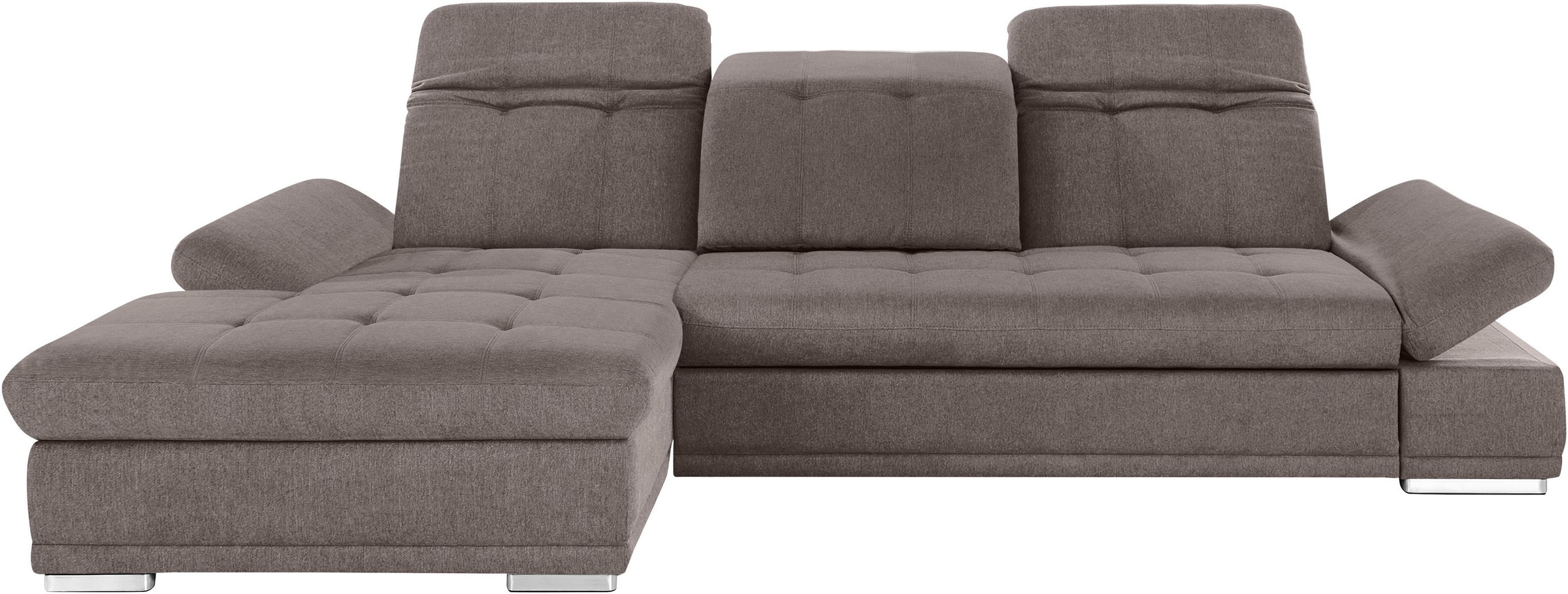 COTTA Ecksofa »Holiday L-Form mit Sitztiefen-, Armteil- und Kopfteilverstellung«, wahlweise mit Bettfunktion & Bettkasten