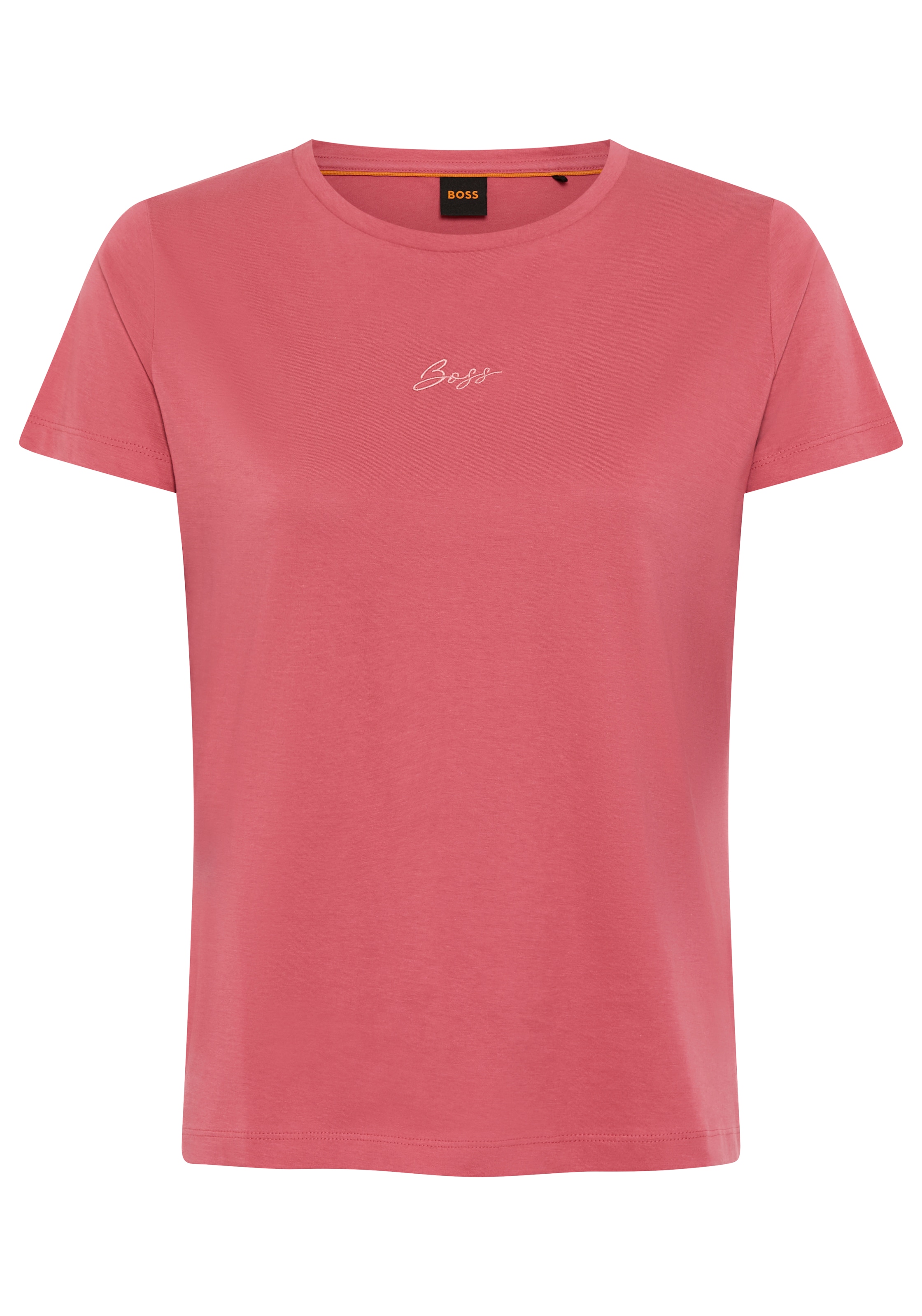 BOSS ORANGE T-Shirt »Elove Embro Premium Damenmode« mit Rundhals, Slim Fit