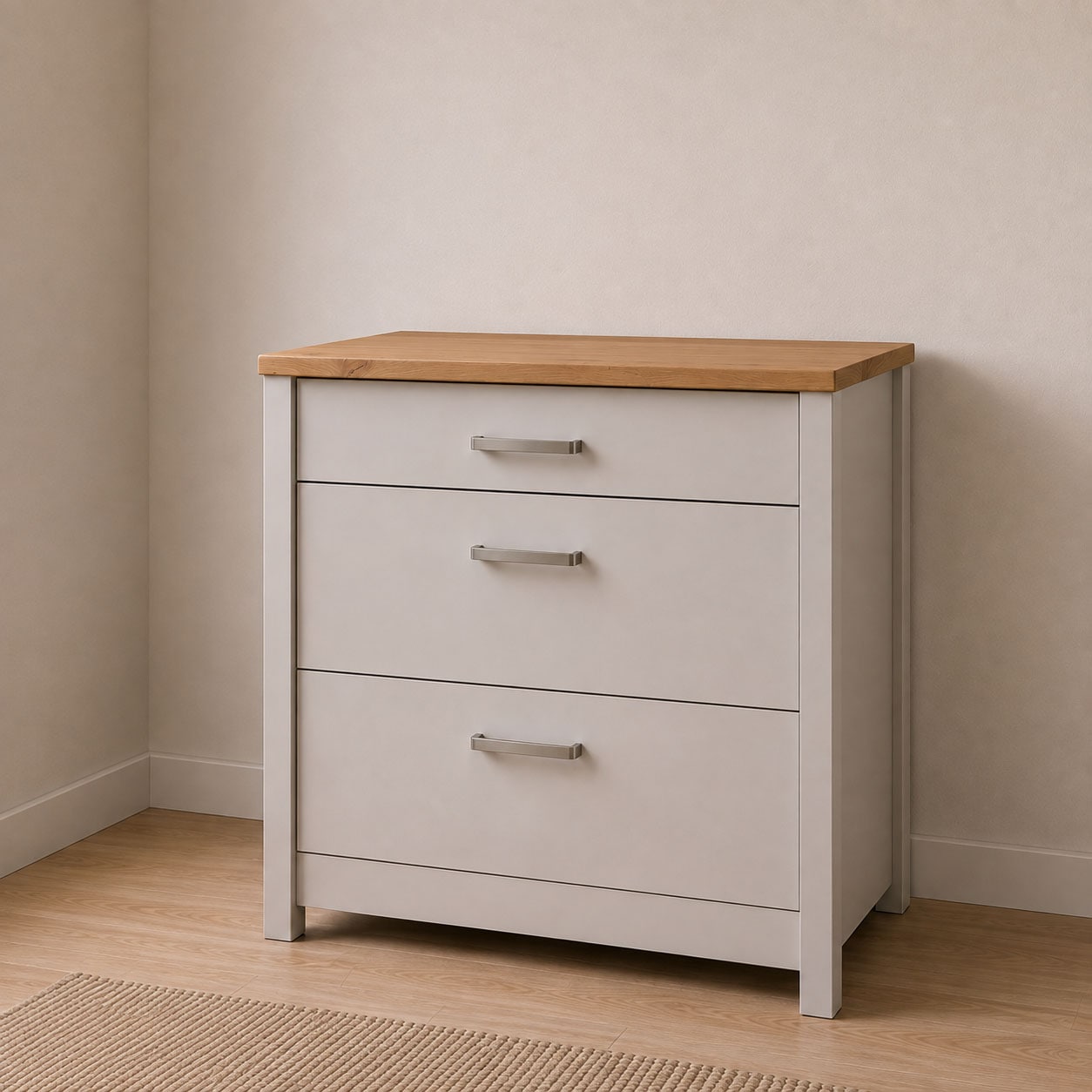 Inter Link Unterschrank "Pienza, Küchenschrank, Kochfeldschrank, HPL-Arbeitsplatte, Hitzeschutz" 1 Stk. tlg. Für 60/90-cm Kochfeld, Soft-Close, Füße höhenverstellbar, 100x60x92