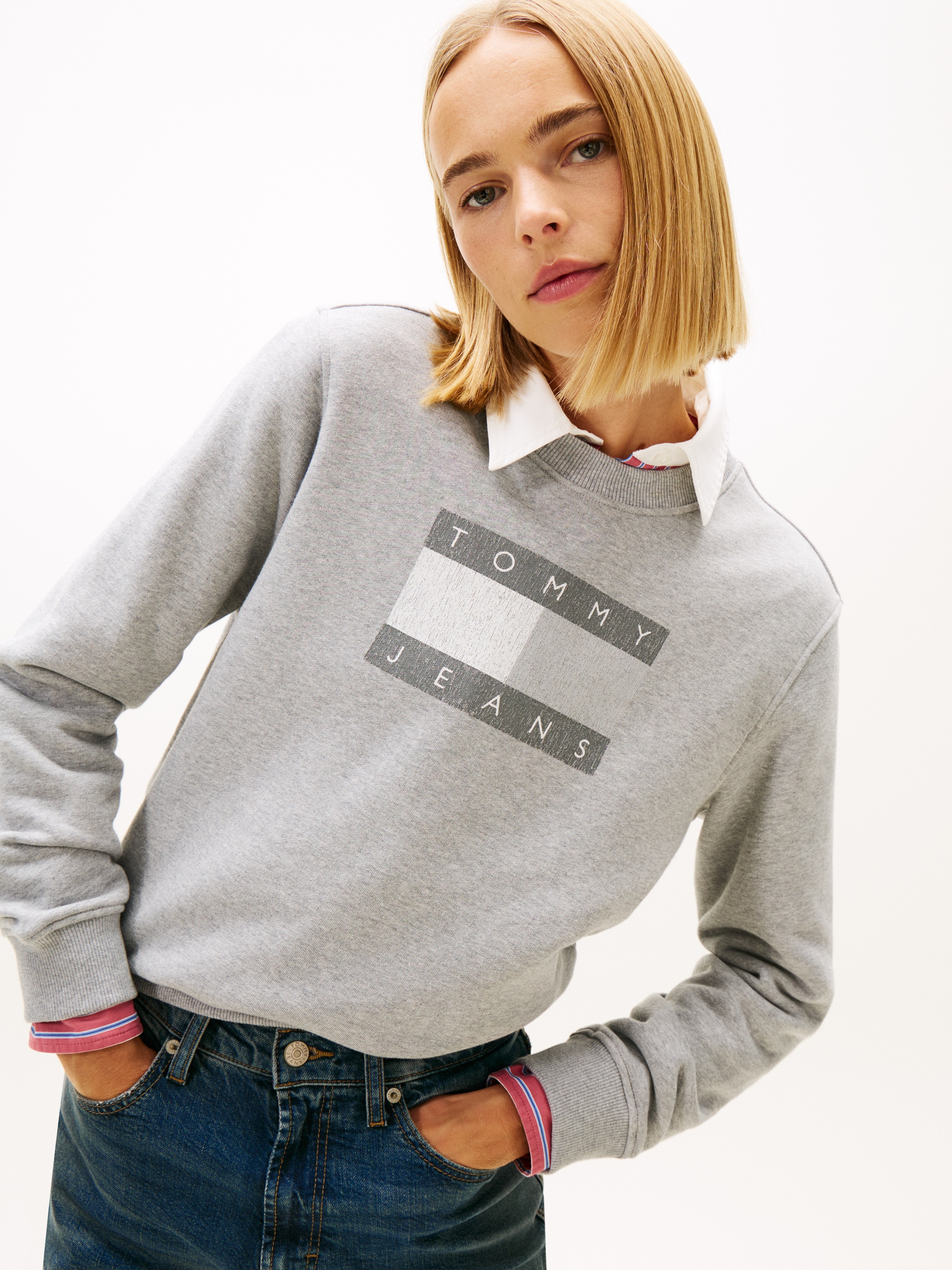 Tommy Jeans Sweatshirt "TJW REG TJ FLAG CREW" günstig online kaufen