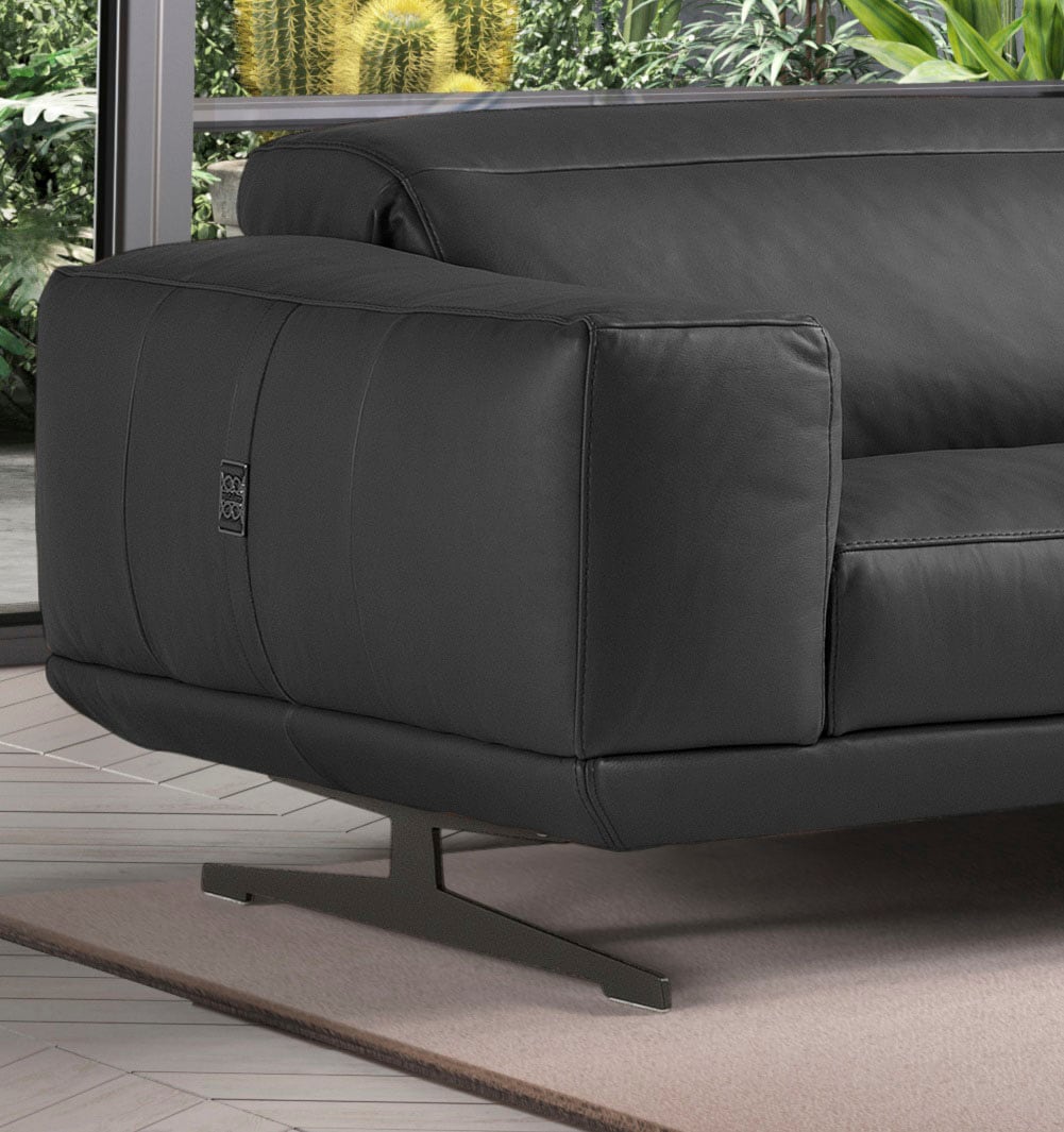 Egoitaliano 3-Sitzer »Gloria, super bequem, hochwertige Verarbeitung, edles Design, Megasofa«, beidseitig verstellbare Rückenelemente, mit Designmetallfüßen