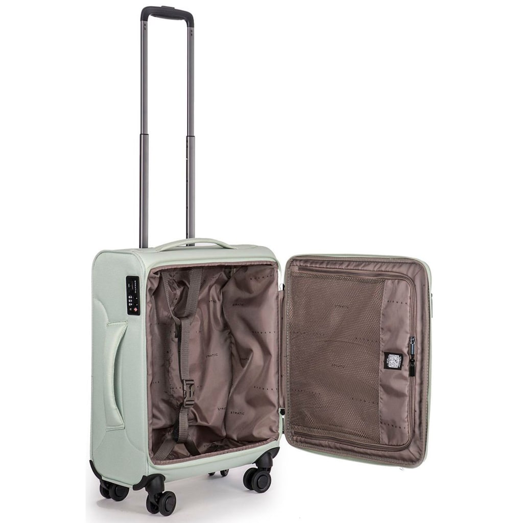 Stratic Weichgepäck-Trolley »Stratic Light + S, mint«, 4 Rollen