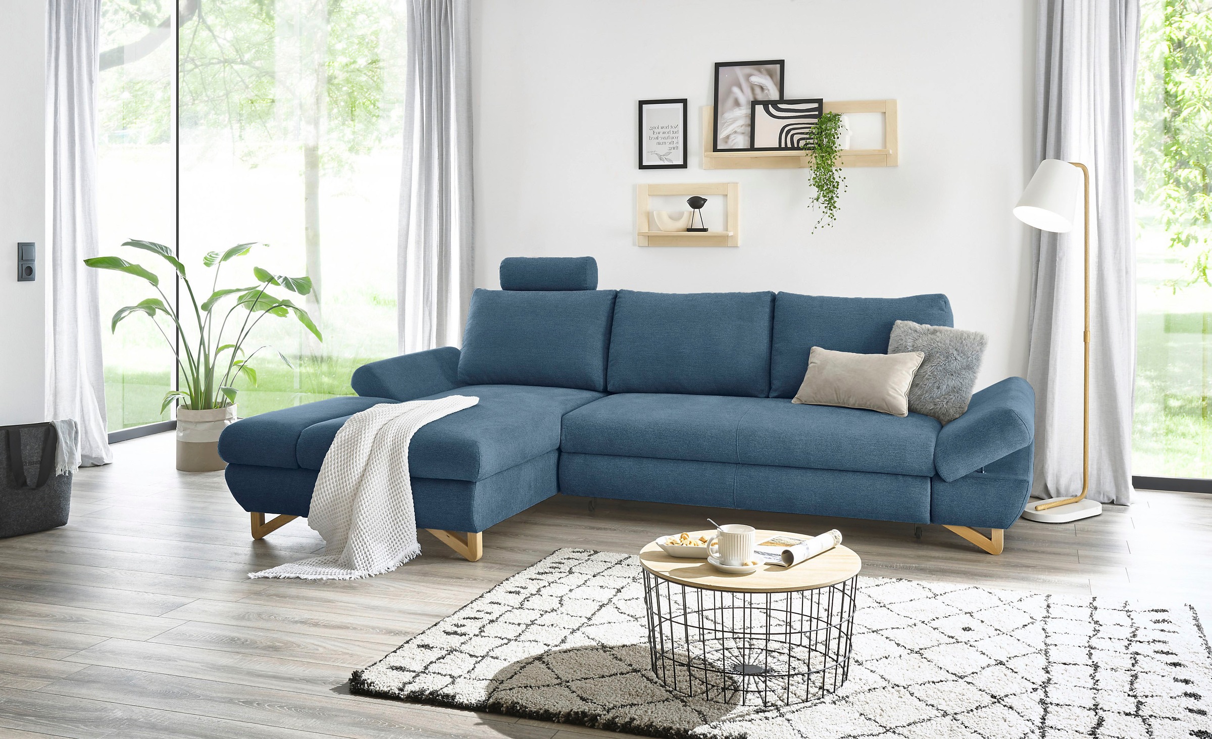 Thumbnail - Home affaire Schlafsofa "City/Giron" komfortable Bettfunktion (Liegefläche 245 x 138 cm), sowie Bettkasten