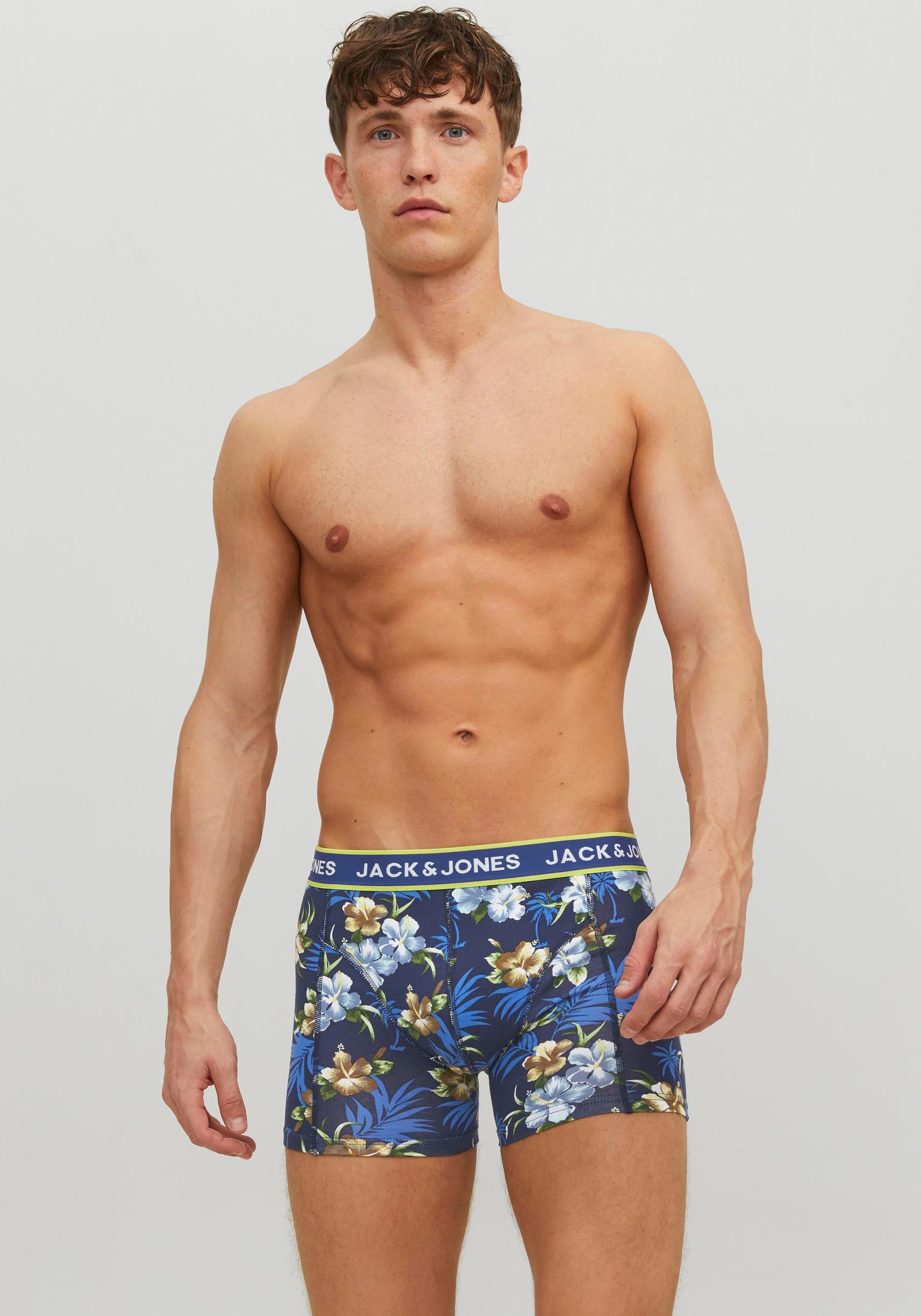 Jack & Jones Trunk »JACFLOWER TRUNKS 3 PACK.NOOS«, (Packung, 3 St.)