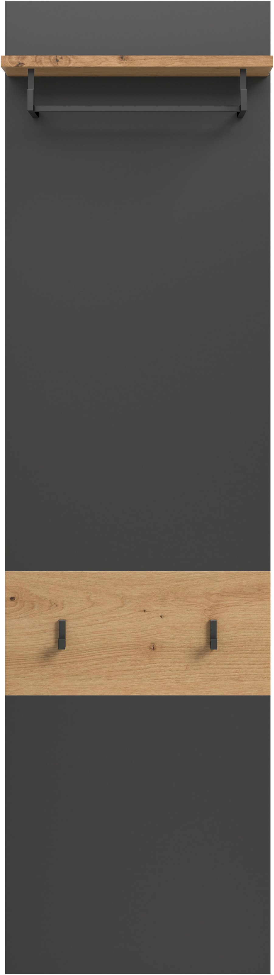 Home affaire Garderobenpaneel "REHAT, TOPSELLER, Höhe 165 cm, Hutablage, 2 günstig online kaufen