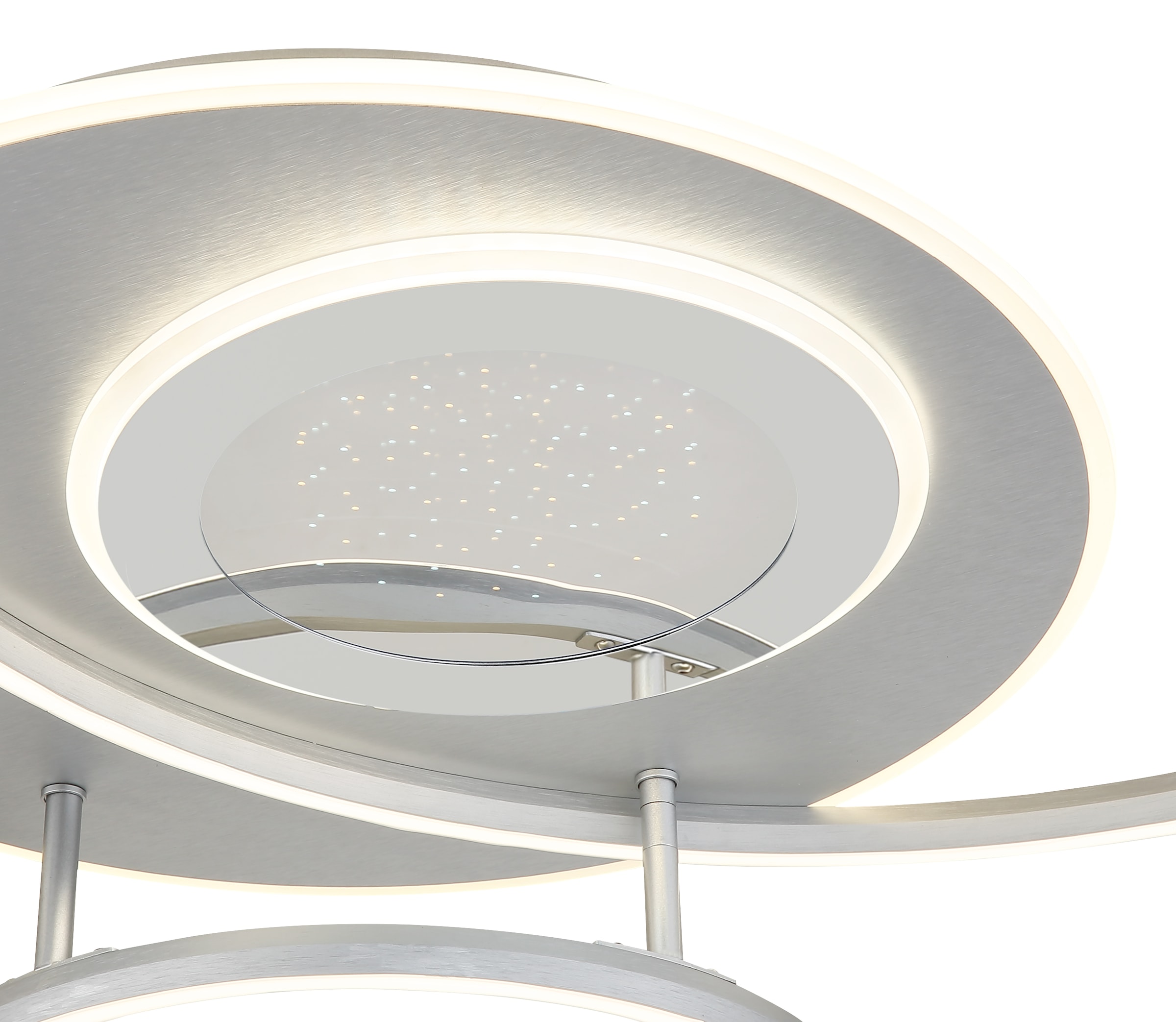 GLOBO LIGHTING Deckenleuchte »JOHNSON« LED-Modul 1 Stk. Smarte LED-Deckenleuchte, dimmbar, Fernbedienung, flexibel