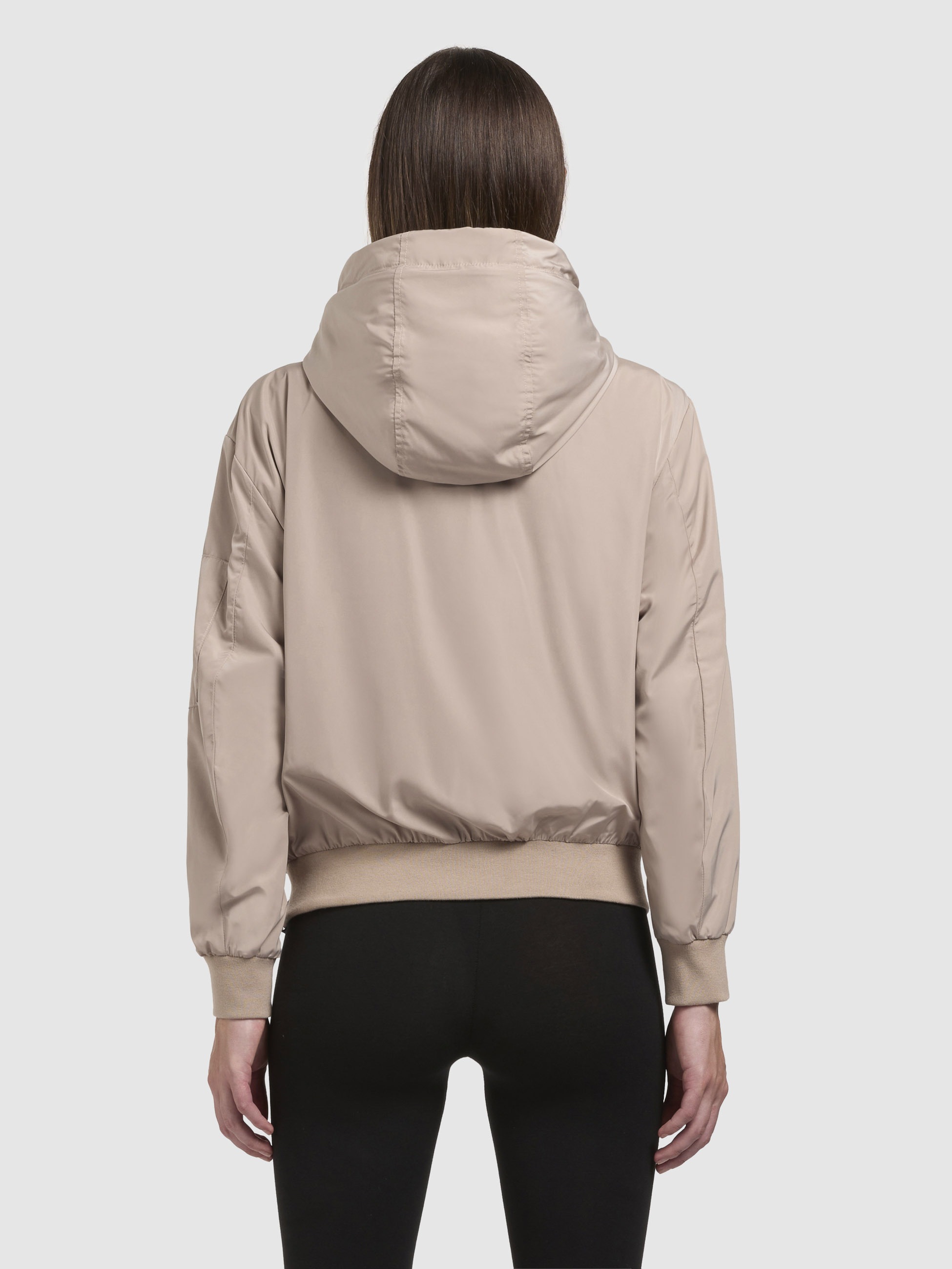 Anorak KHUJO "ANOV", Herren, Gr. XL, beige, 100% Polyester, unifarben, regular fit hüftlang, eingesetzt Rippbündchen, Jacken 3