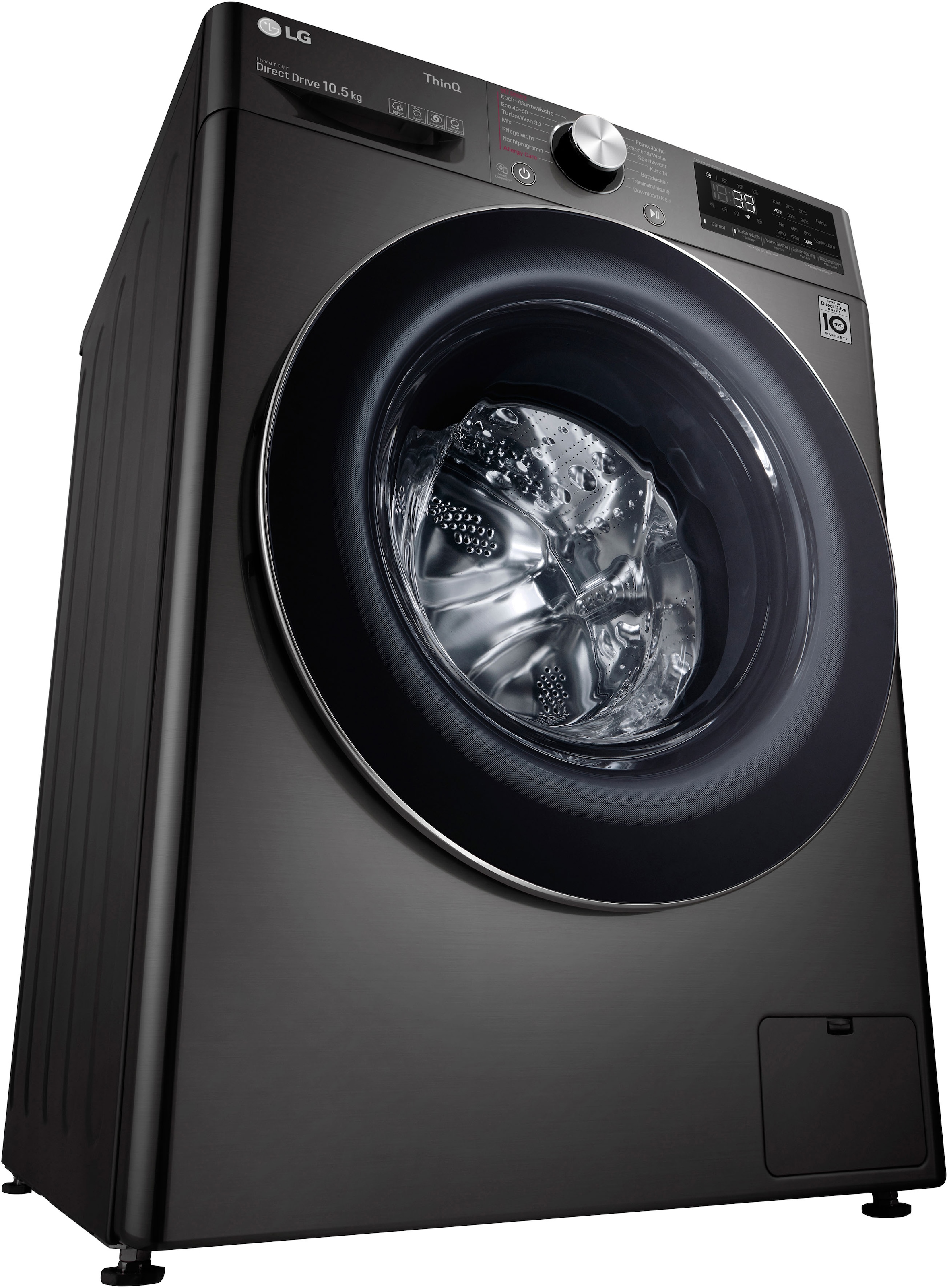 LG Waschmaschine »F6WV710P2S«, 10,5 kg, 1600 U/min, TurboWash® - Waschen in nur 39 Minuten