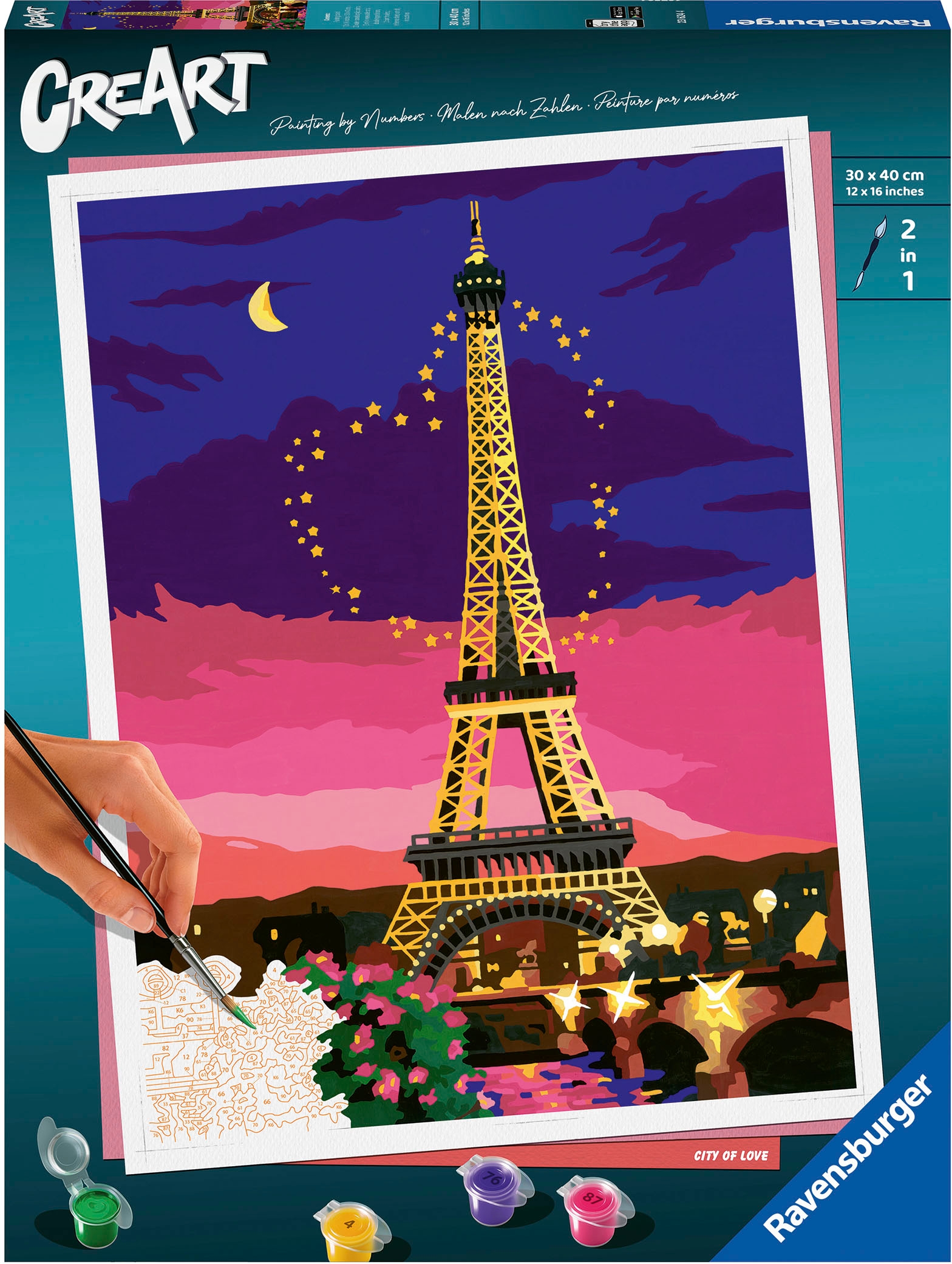 Ravensburger Malen nach Zahlen »CreArt, City of Love«, Made in Europe