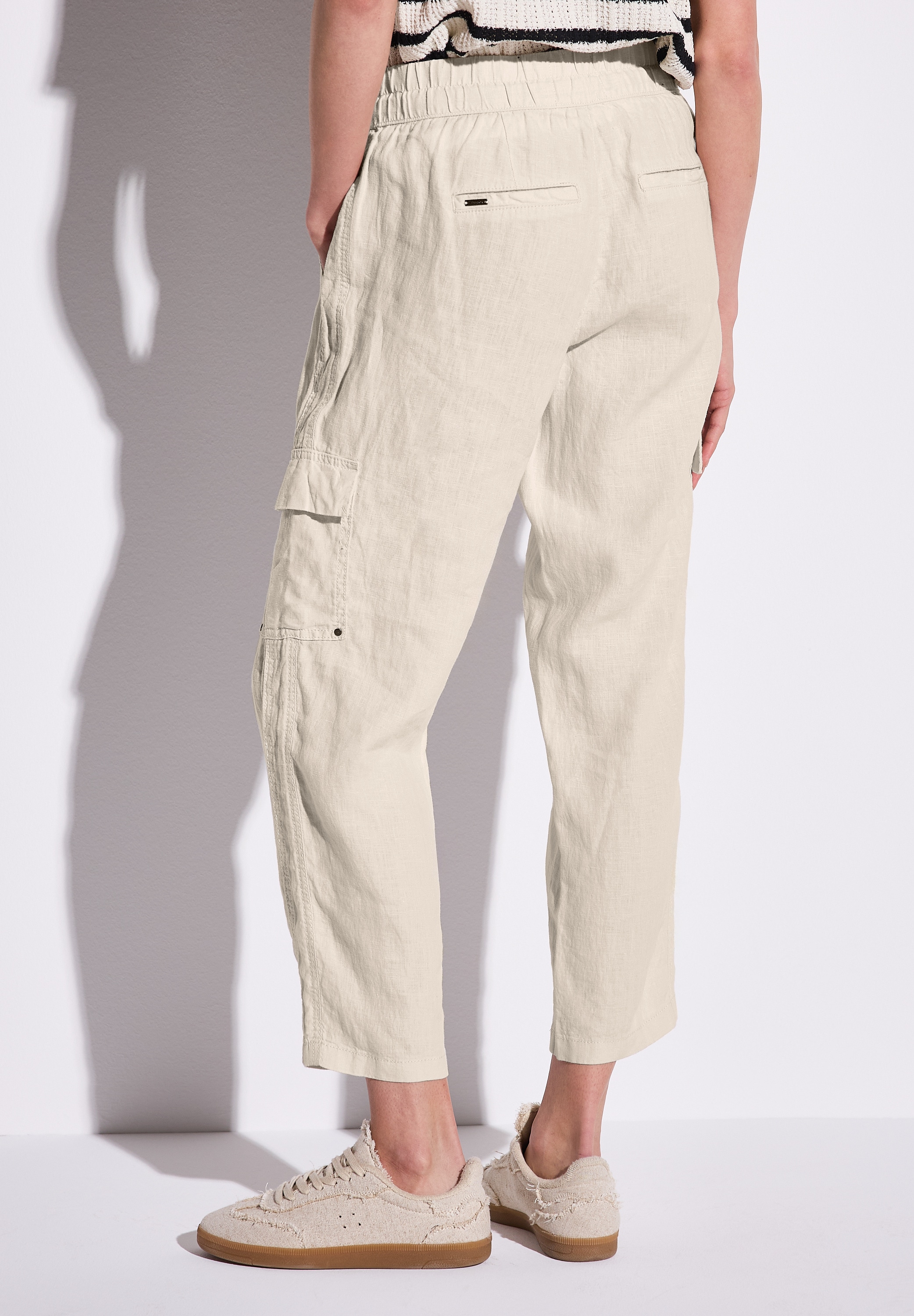 STREET ONE Leinenhose »Style BONNY«, im Cargo-Look