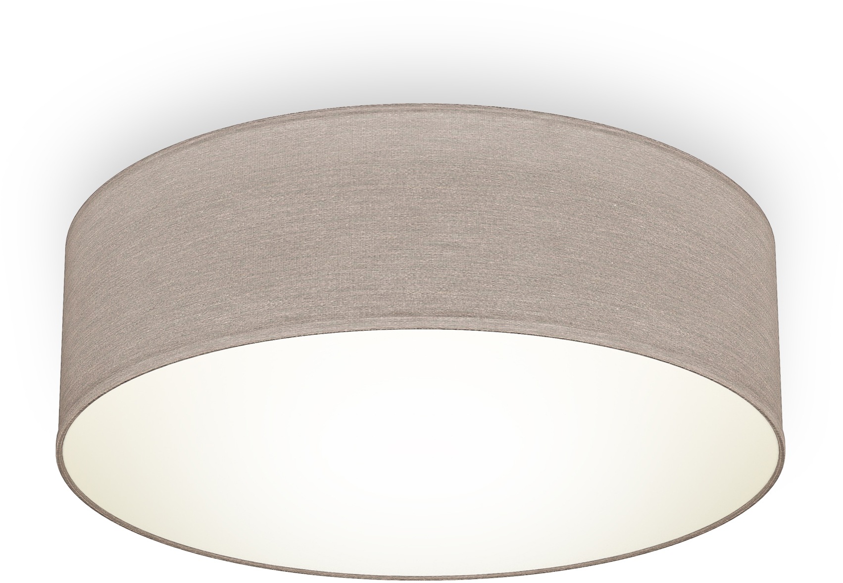 B.K.Licht Deckenleuchte, 1 flammig, Leuchtmittel E27 | ohne Leuchtmittel, Deckenlampe,Textil Lampenschirm, Wohnzimmerlampe, Schlafzimmer, E27