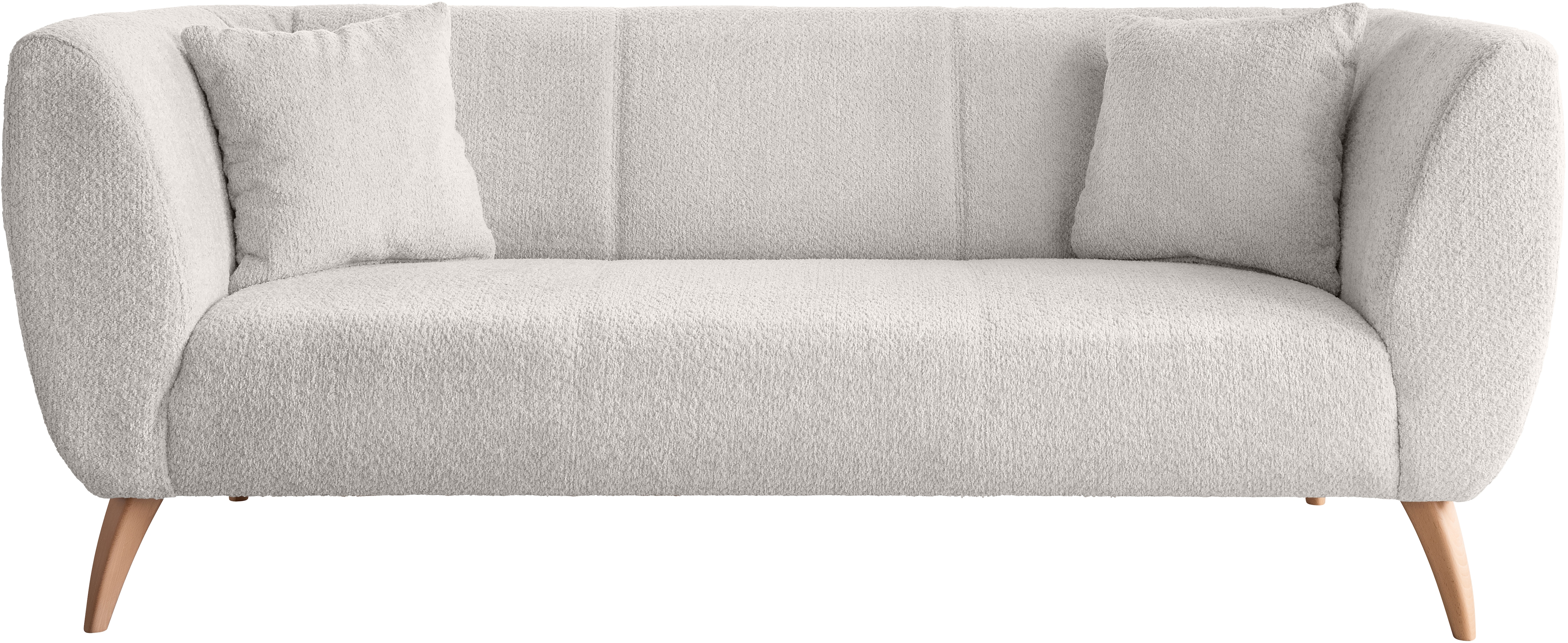 Home affaire 3-Sitzer "Colori modern und bequem, schmale Armlehnen, tolle Detailverarbeitung" zwei verschiedene Fußfarben wählbar