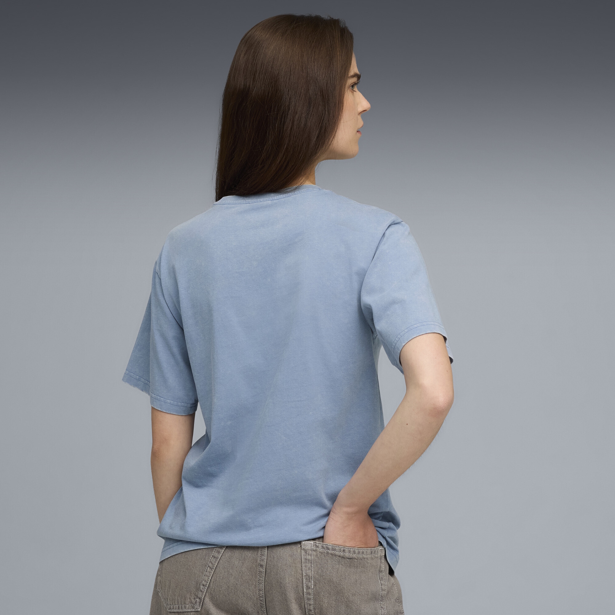 PUMA T-Shirt »Essentials Elevated Relaxed Wash T-Shirt Damen«