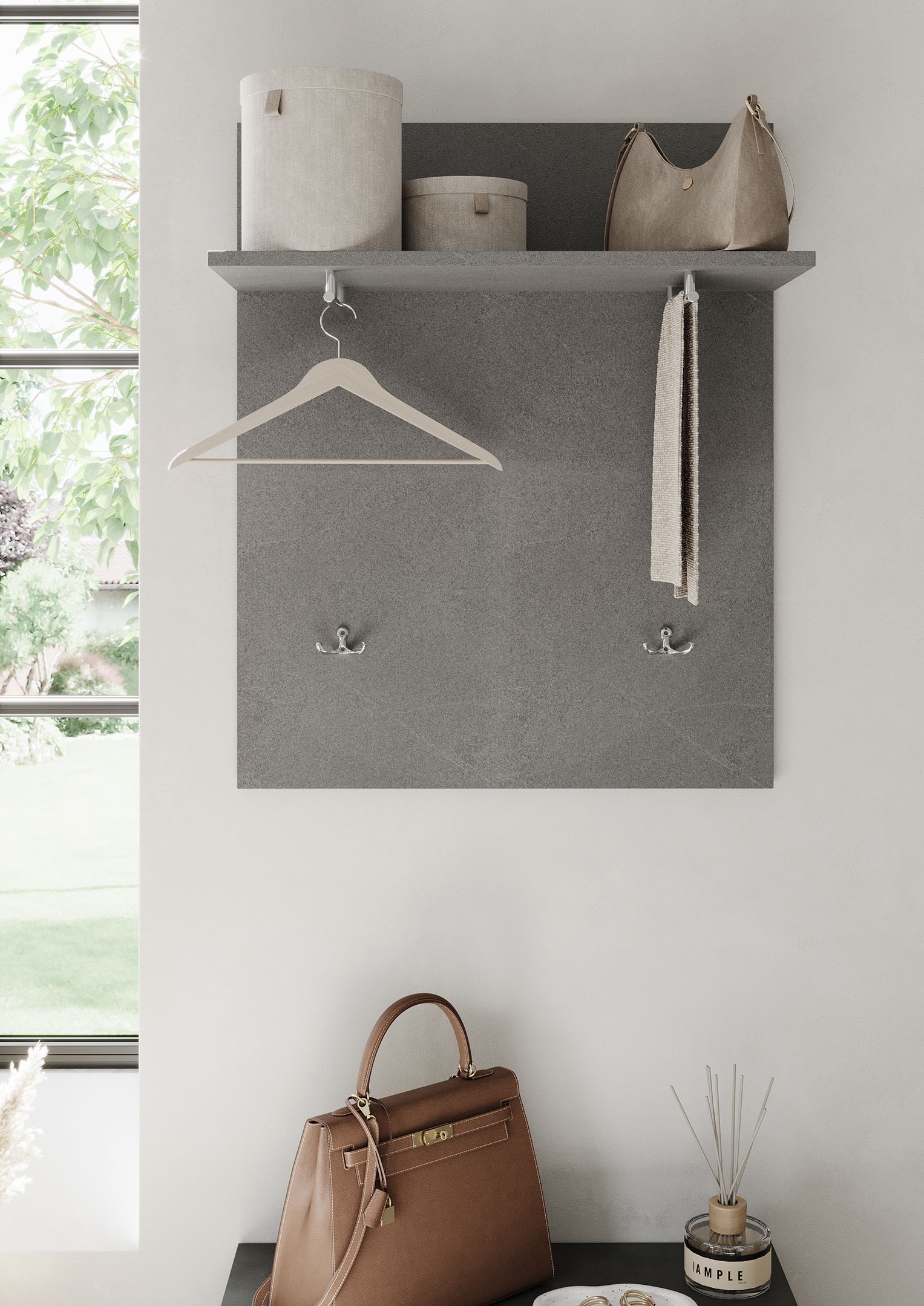 OTTO home Garderobenpaneel "Pratiko, Breite 63 cm, Höhe 78 cm, Wandpaneel, günstig online kaufen