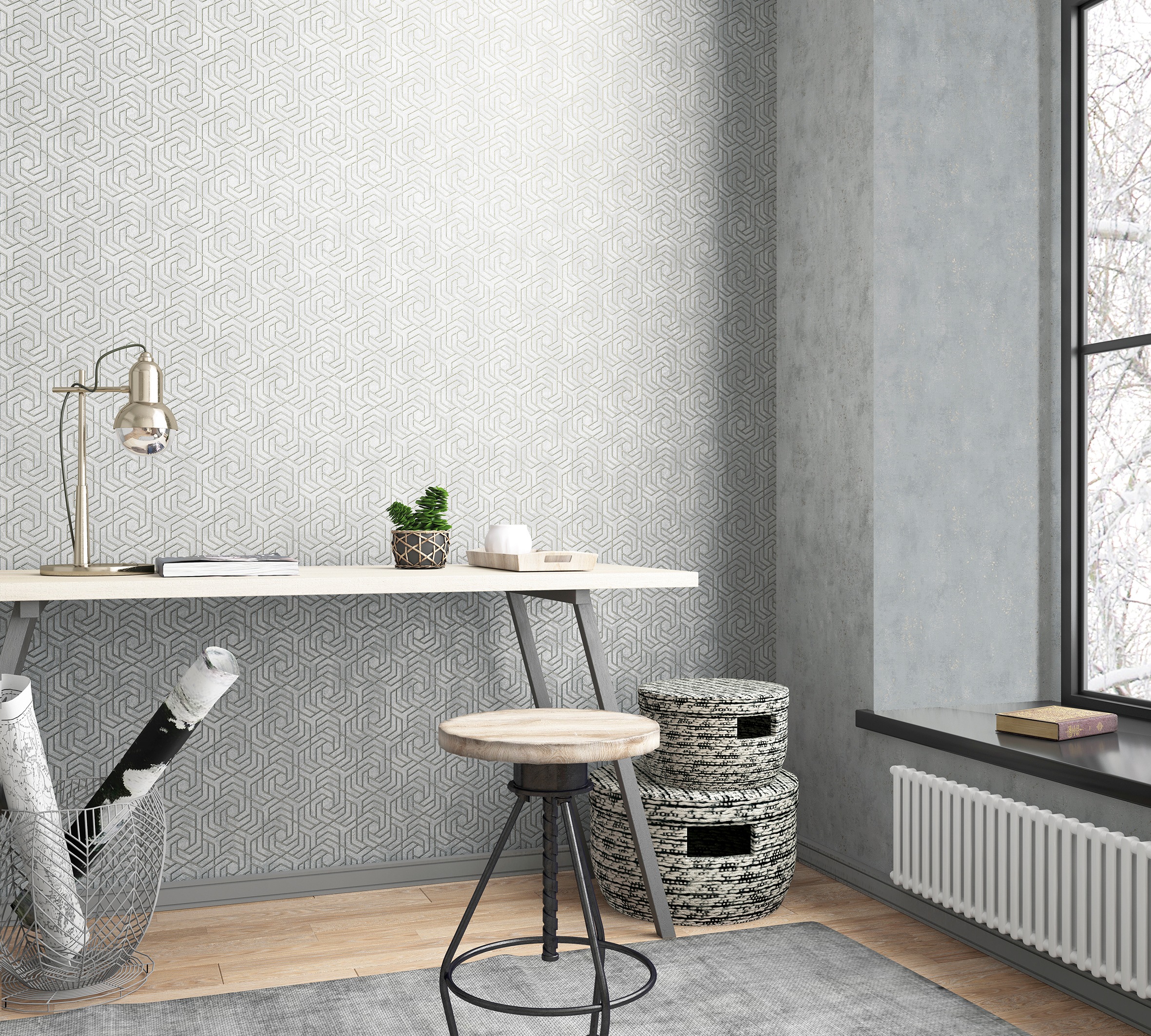Galerie Wallpaper Industrial Plain 32615