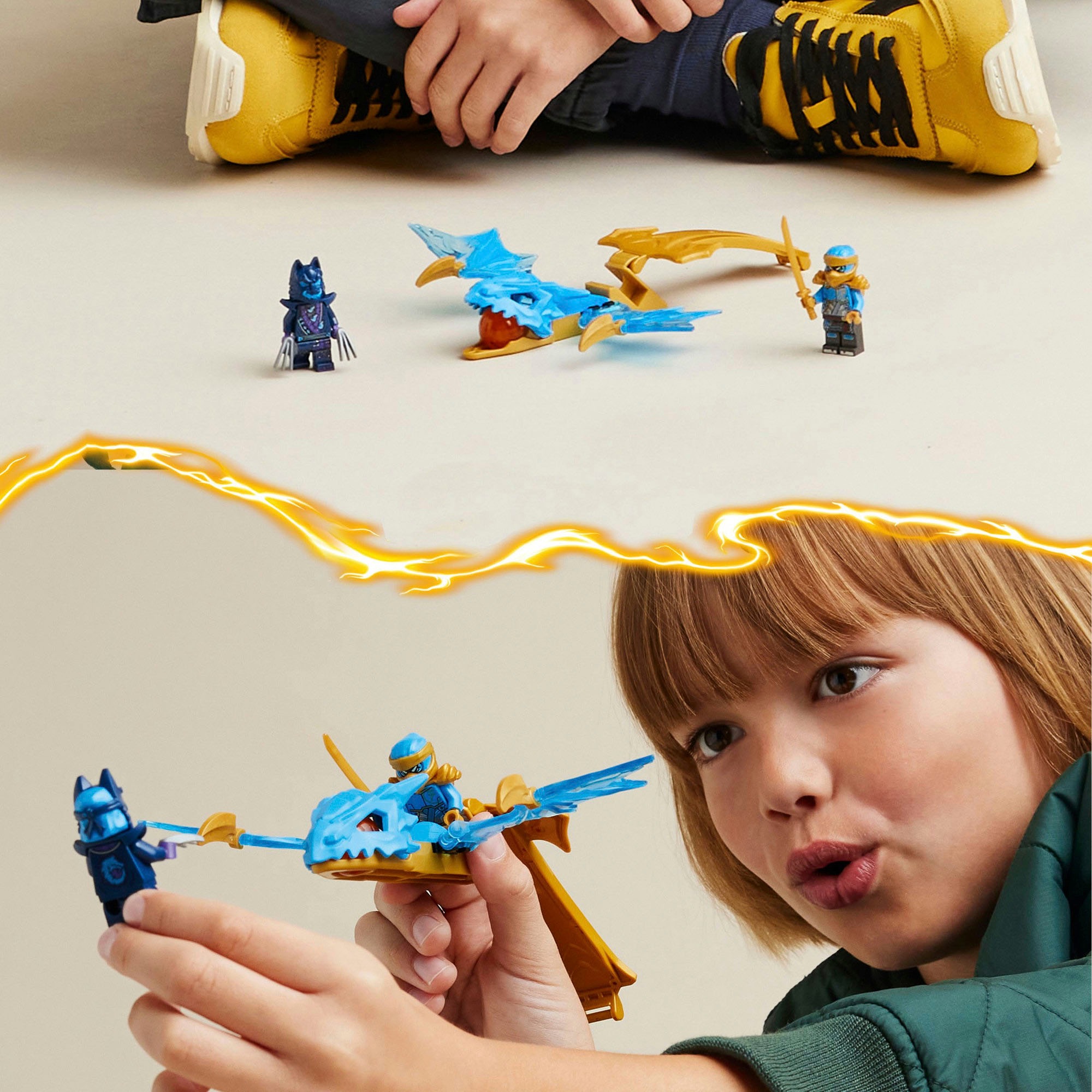 LEGO® Konstruktionsspielsteine »Nyas Drachengleiter(71802), LEGO Ninjago«, (26 St.), Made in Europe