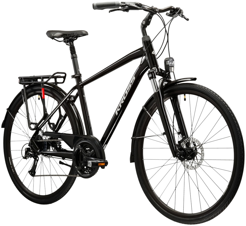 Kross Trekkingrad »Trekkingrad Trans 4.0 schwarz 21 Gänge«, 21 Gang, Shimano, ACERA M3020 Schaltwerk, Kettenschaltung