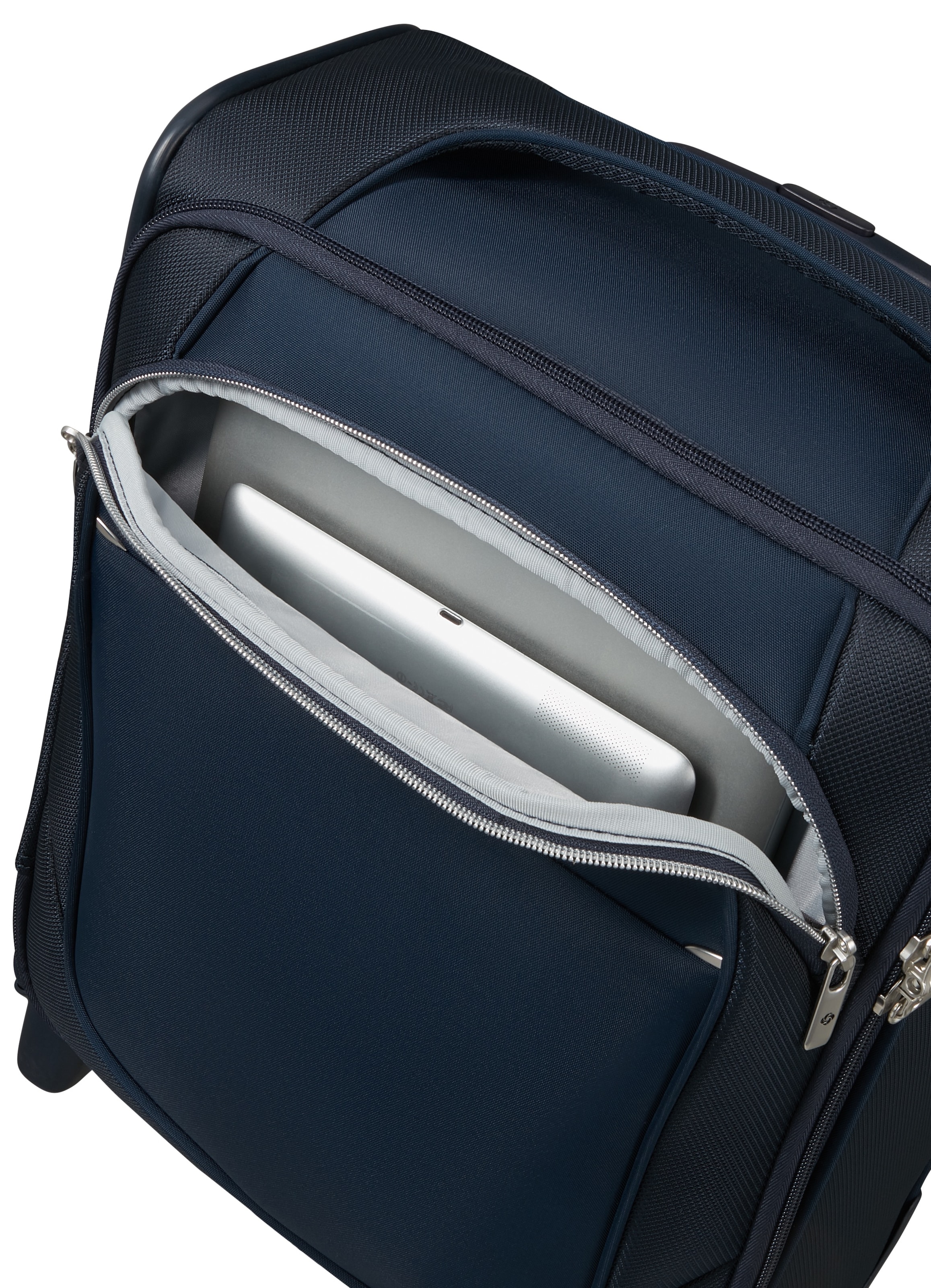 Samsonite Weichgepäck-Trolley »RE-LITE, 45 cm«, (Set, 2 St., mit Packwürfel), 2 Rollen, Underseater Handgepäck TSA-Schloss Reisekoffer Laptopfach