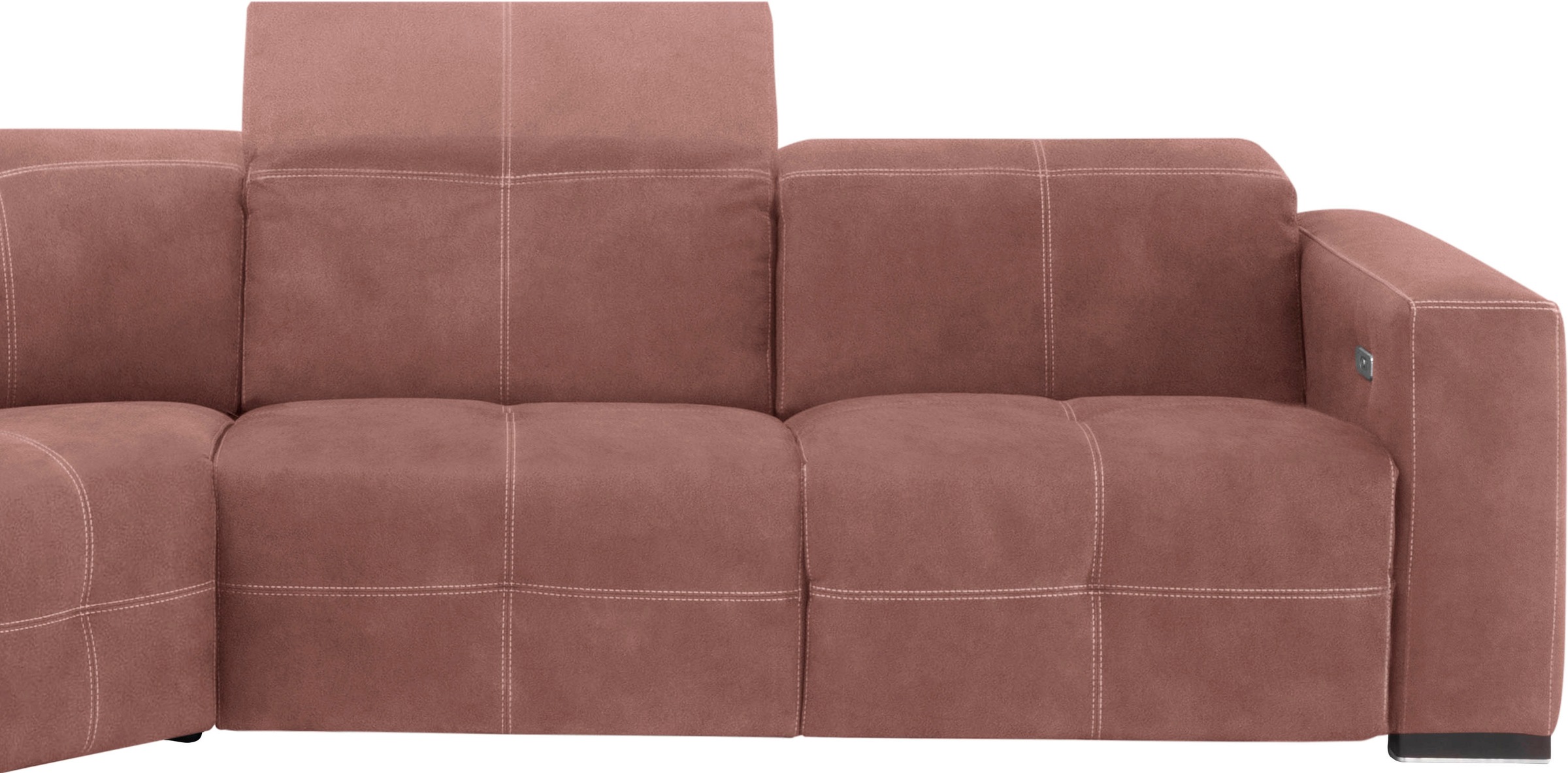 Ecksofa EGOITALIANO "Sauvanne, Designsofa der Extraklasse, elegant und bequem", braun (cedar wood), B:300cm H:100cm T:274cm, Sofas, Ecksofa, wahlweise mit elektrischer Relaxfunktion, Kopfteilverstellung 2