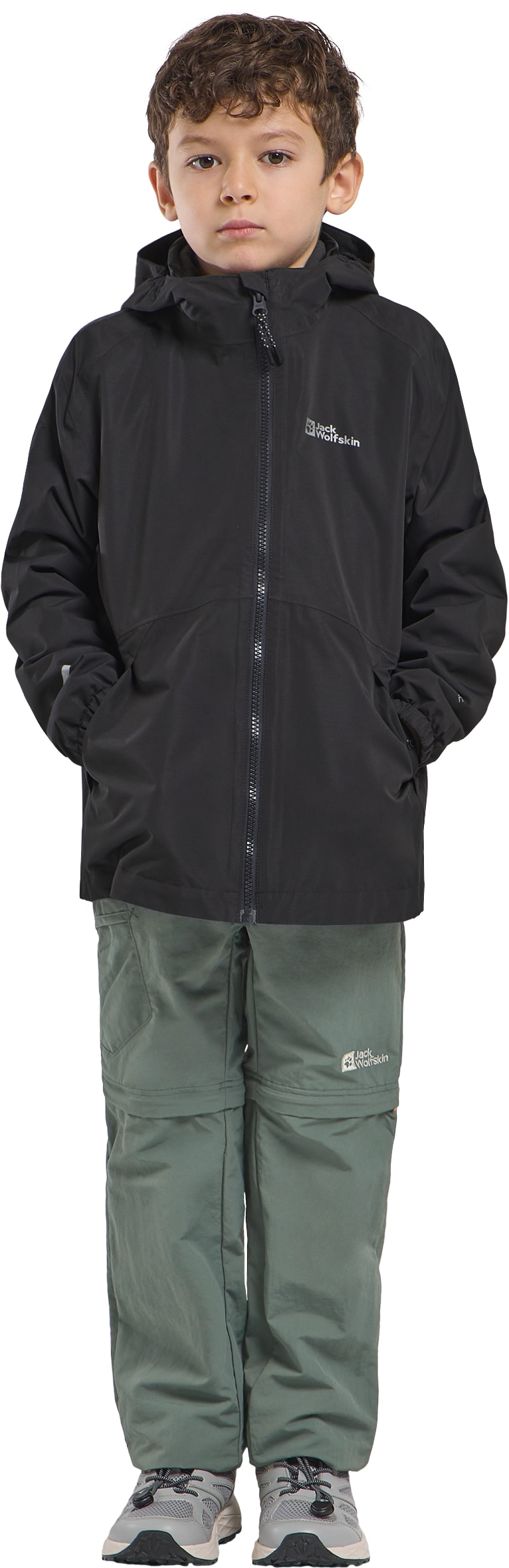 Jack Wolfskin 3-in-1-Funktionsjacke »ICELAND 3IN1 JACKET K«, mit Kapuze, 3in1, wasserdicht, Übergangsjacke