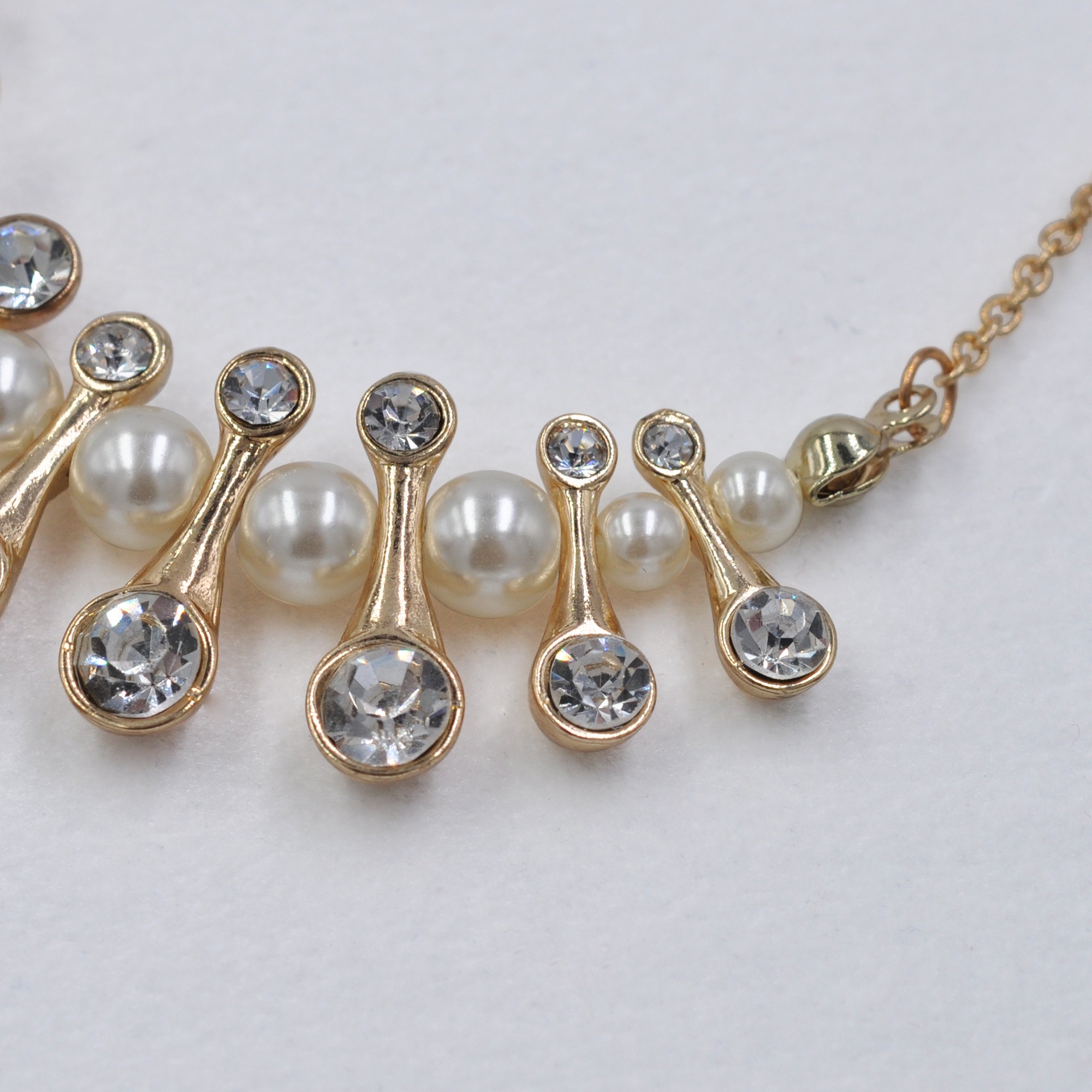 Steuer Collierkettchen »Collier gold mit Perlen«