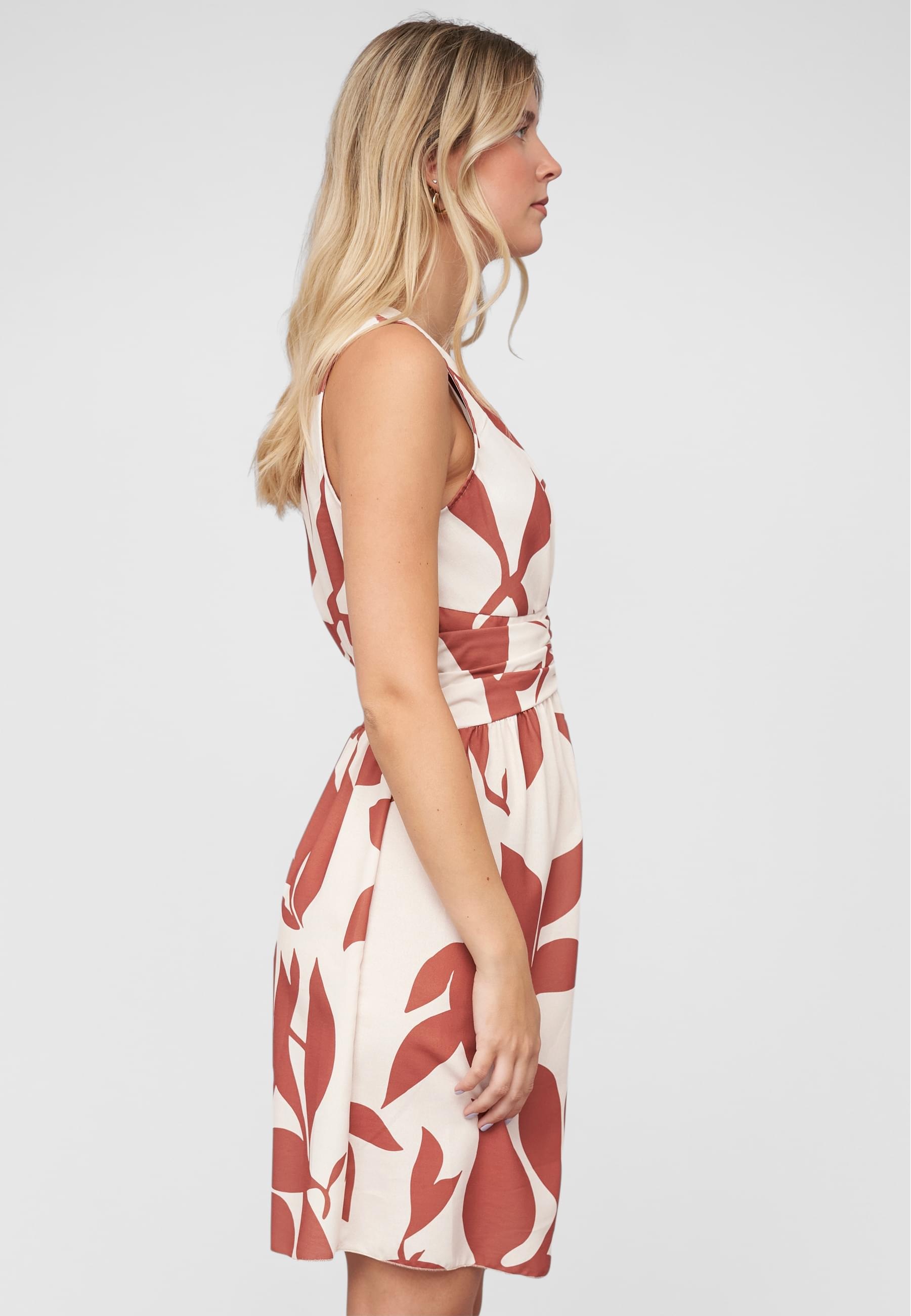 CLOUD 5IVE Shirtkleid »CLOUD 5IVE Dress with floral print copper« 1 Stk. tlg.