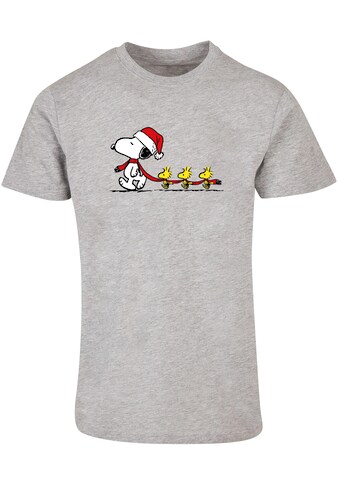 T-Shirt »Merchcode Herren Peanuts Duck Run Basic Round Neck T-Shirt«, (1 tlg.)