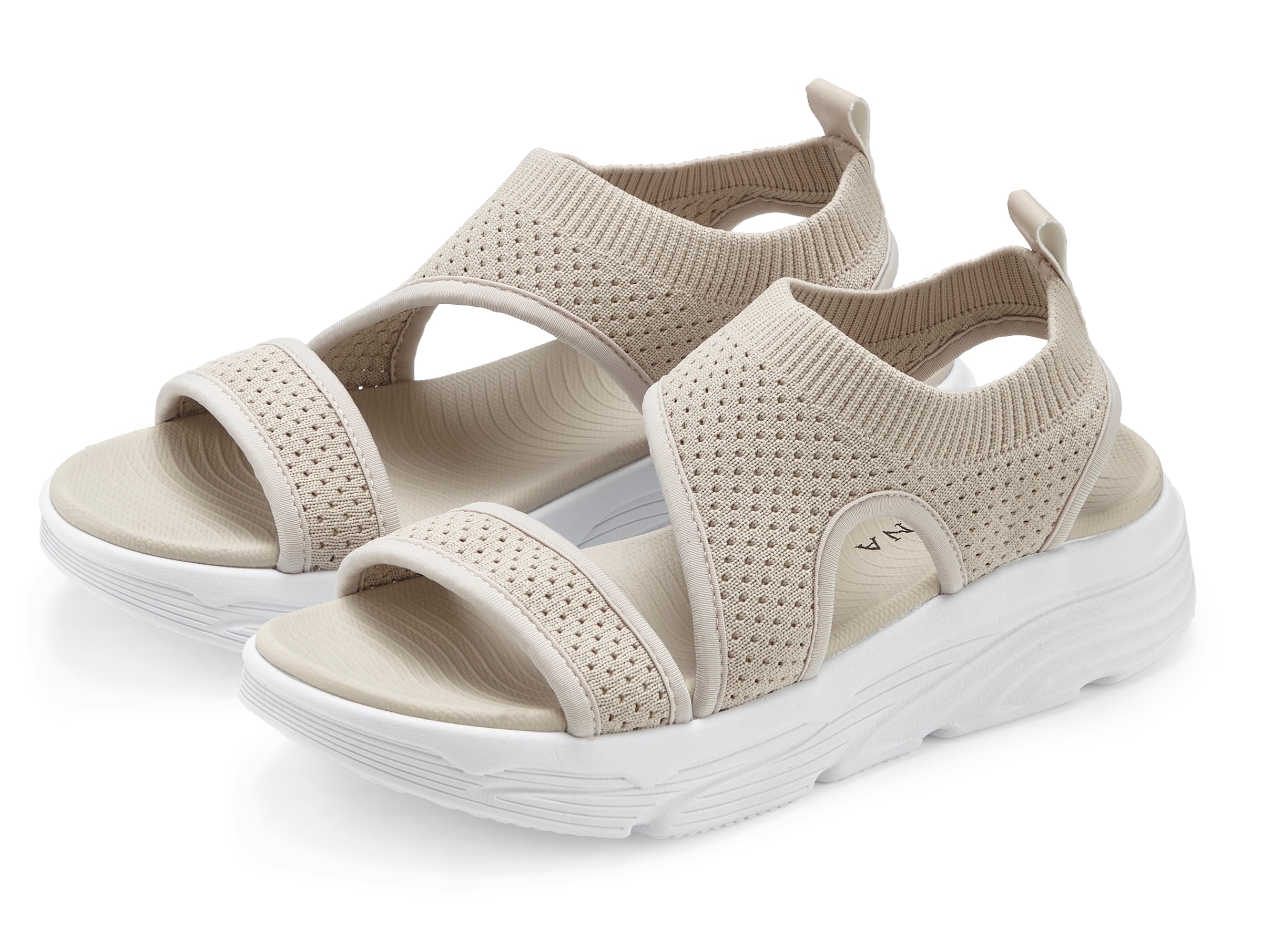 LASCANA Sandale "Sommerschuh" Sandalette, Sommerschuh aus elastischem Textil besonders leicht VEGAN