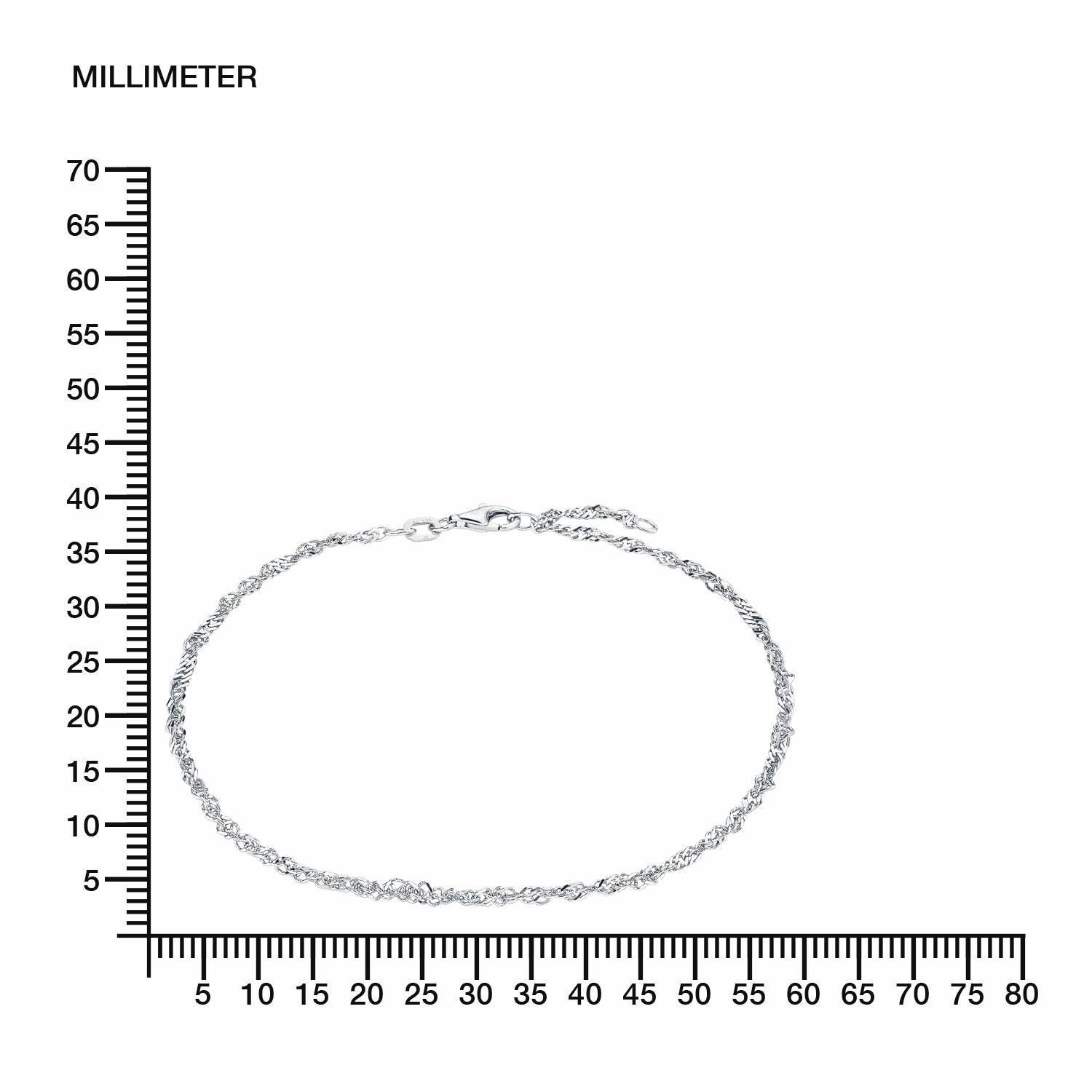 Amor Fußkette »Schmuck Geschenk Körperschmuck, Singapurkettengliederung, 9557943«