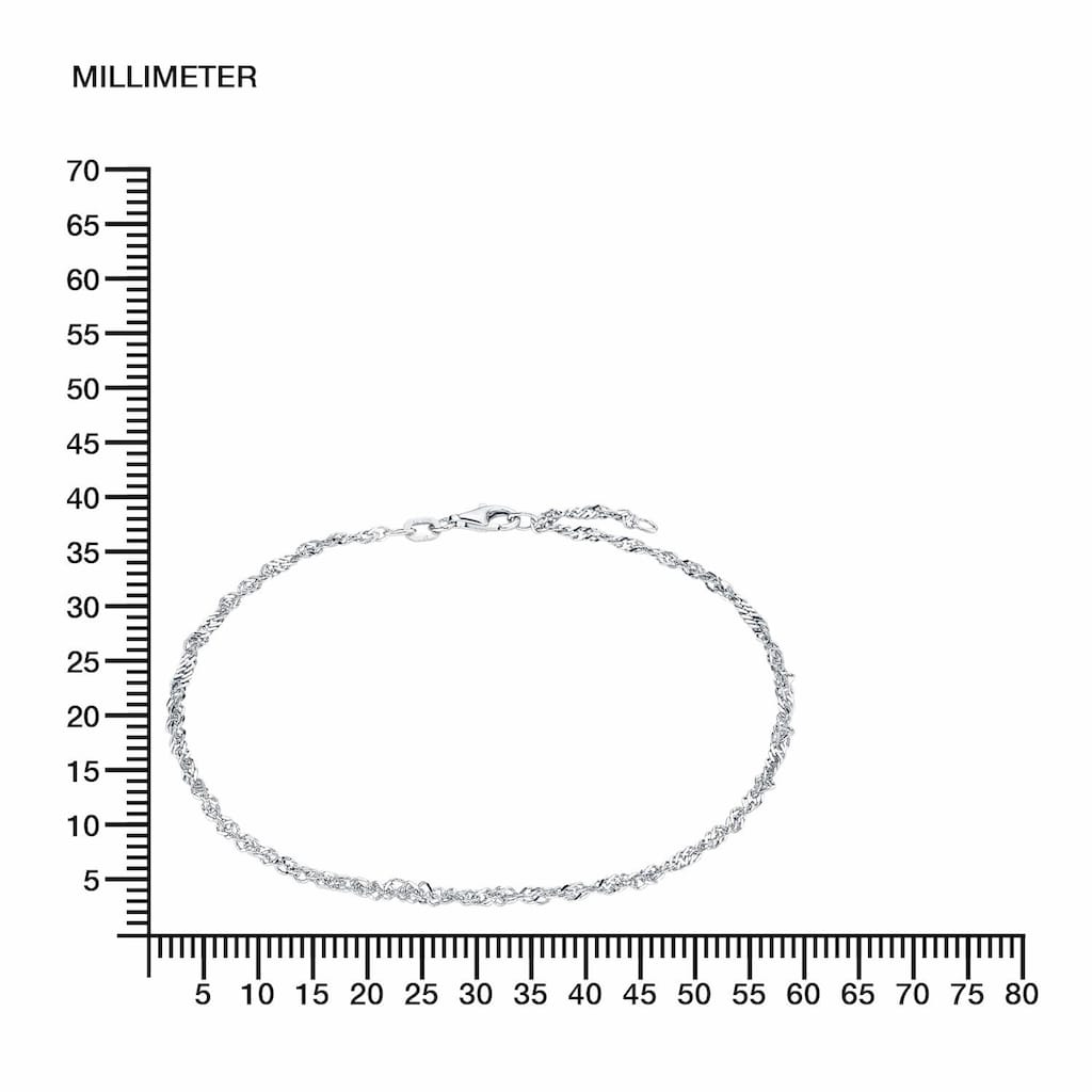 Amor Fußkette »Schmuck Geschenk Körperschmuck, Singapurkettengliederung, 9557943«