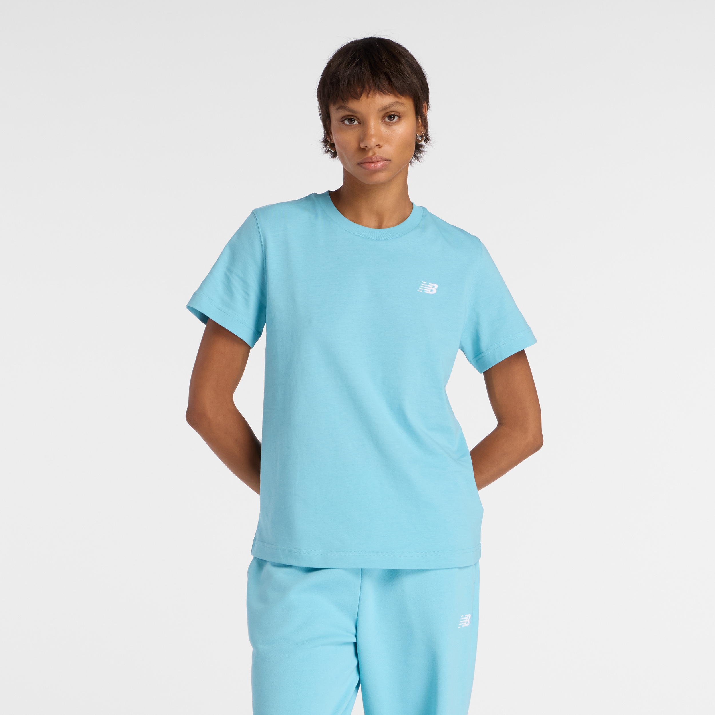New Balance T-Shirt "SPORT ESSENTIALS JERSEY T-SHIRT" Kurzarm, mit Rundhalsausschnitt