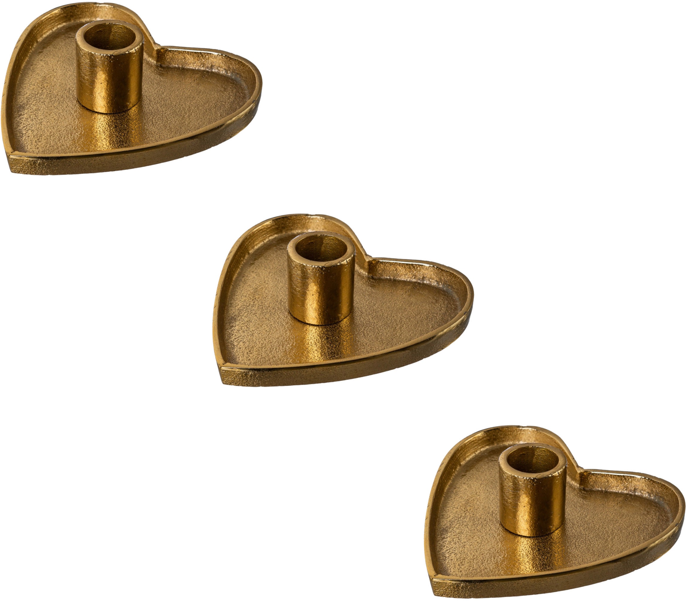 Creativ deco Kerzenhalter in eleganter Herzform, 3er Set günstig online kaufen