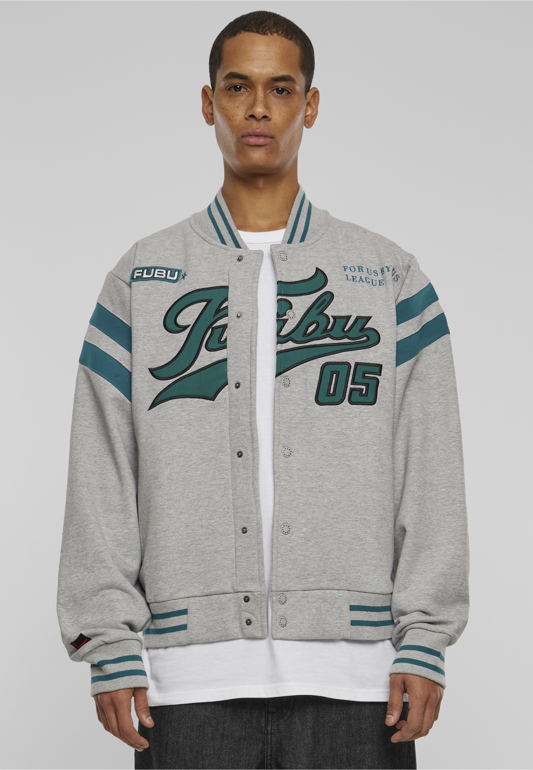 Fubu Collegejacke »Fubu Herren FM223-005-1 Varsity Sweat College Jacket« 1 Stk. tlg. ohne Kapuze