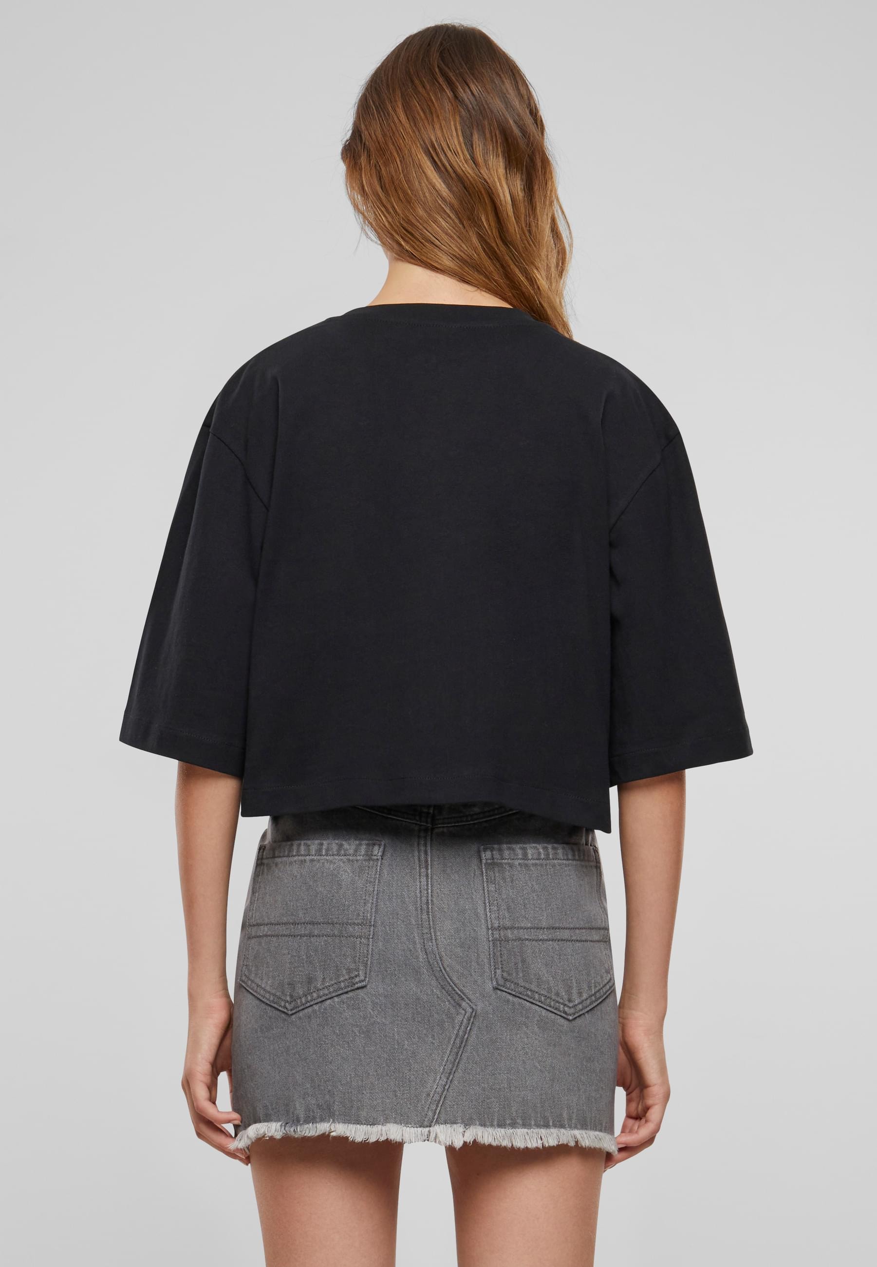 URBAN CLASSICS T-Shirt »Urban Classics Damen Ladies Heavy Organic Oversized Cropped Tee«, (1 tlg.)