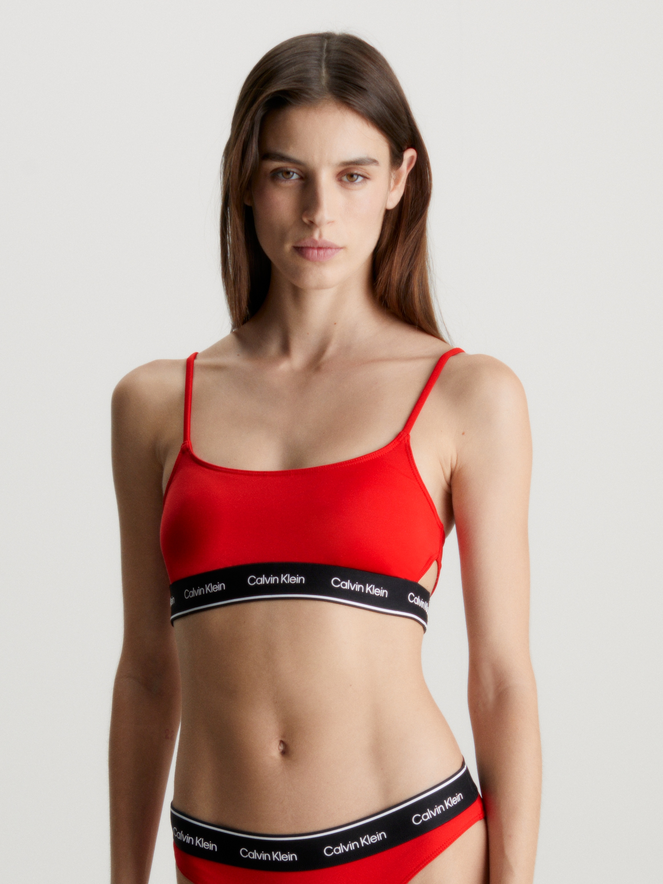 Calvin Klein Swimwear Bandeau-Bikini-Top "BRALETTE-RP", mit seitlichen Cut-Outs