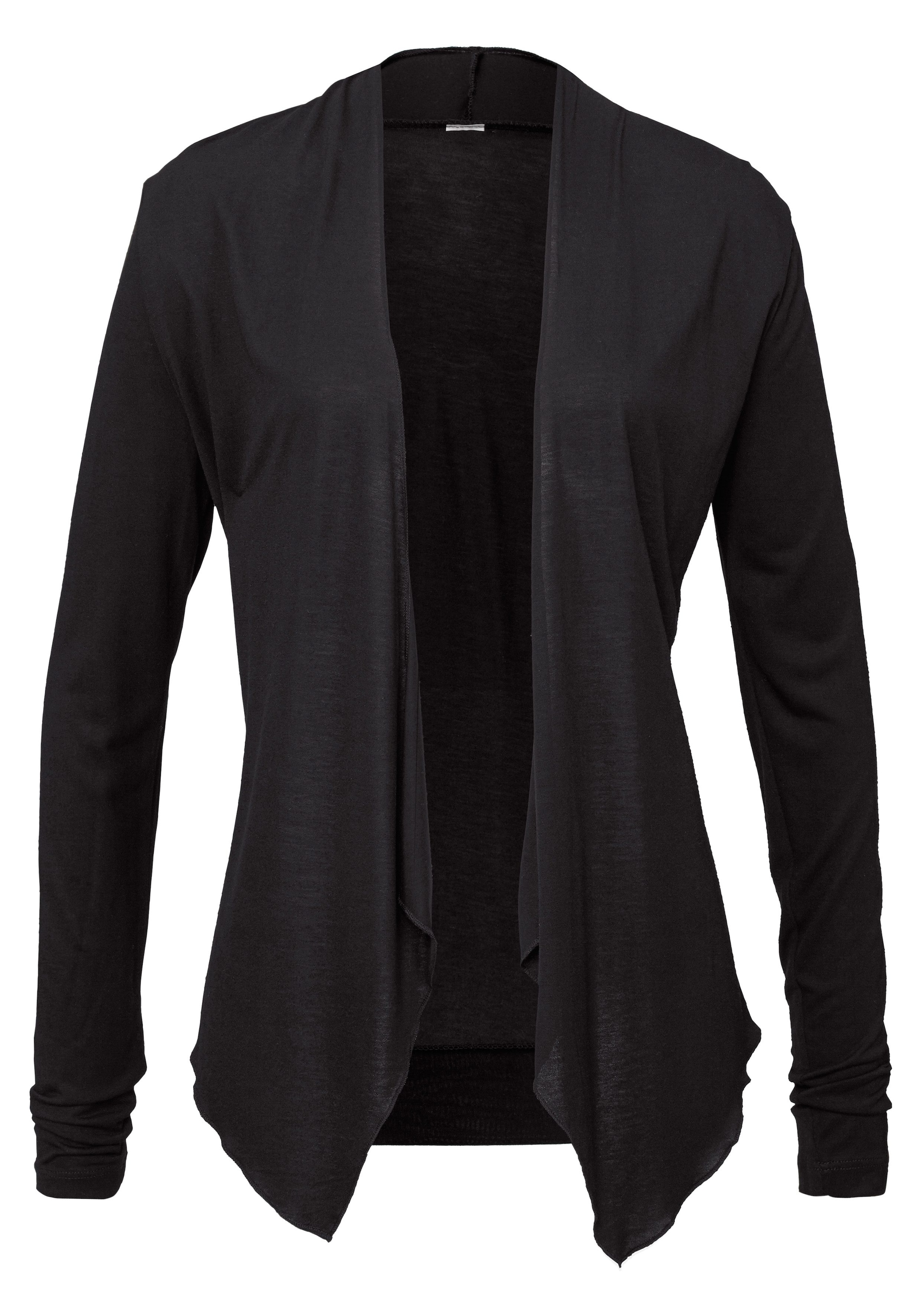LASCANA Shirtjacke, in offener Form, Strickjacke aus Jersey, Sommerjacke, Cardigan