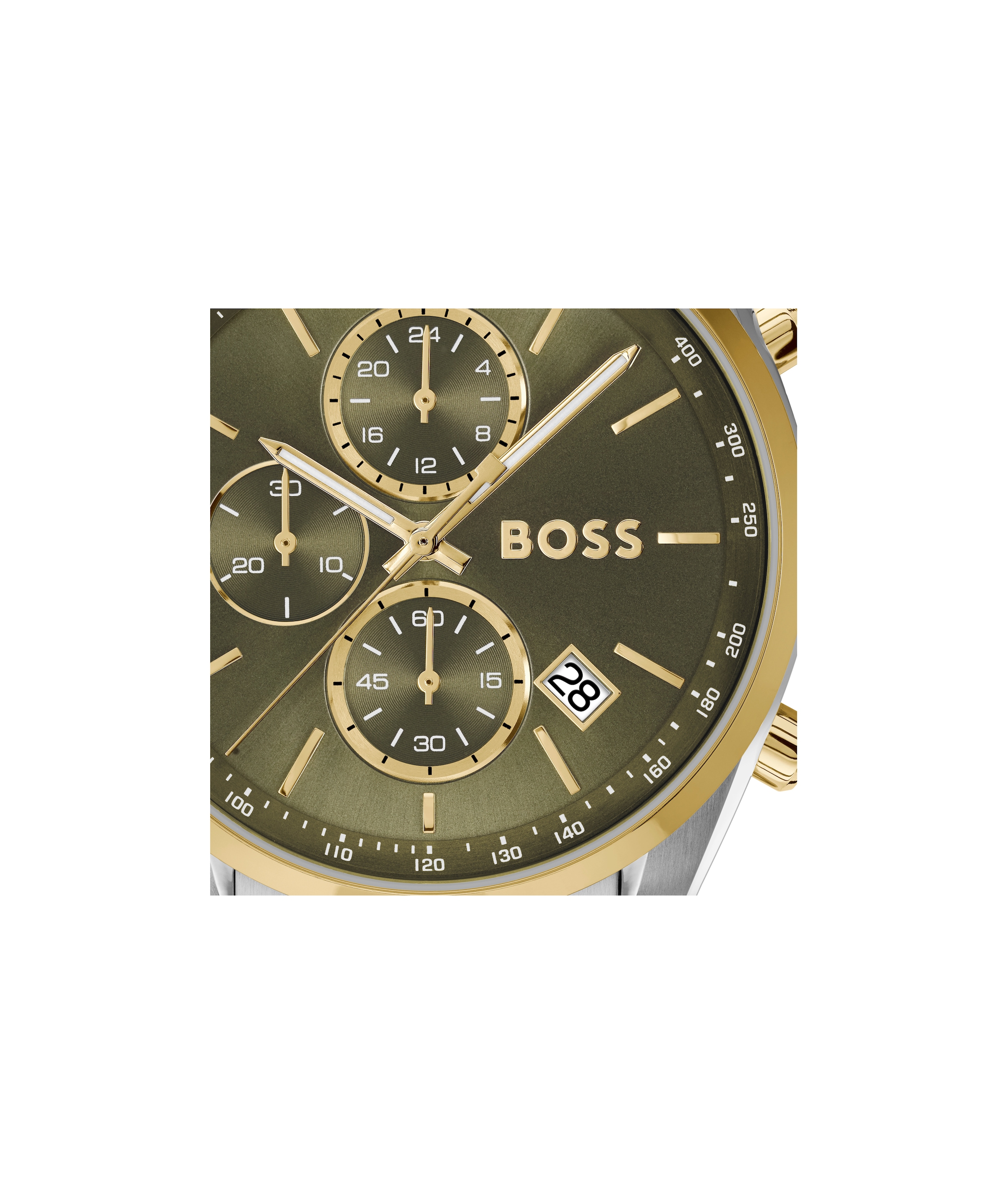 BOSS Chronograph »GRAND PRIX 44« Quarzuhr, Armbanduhr, Herrenuhr, Edelstahlarmband, analog, Tag