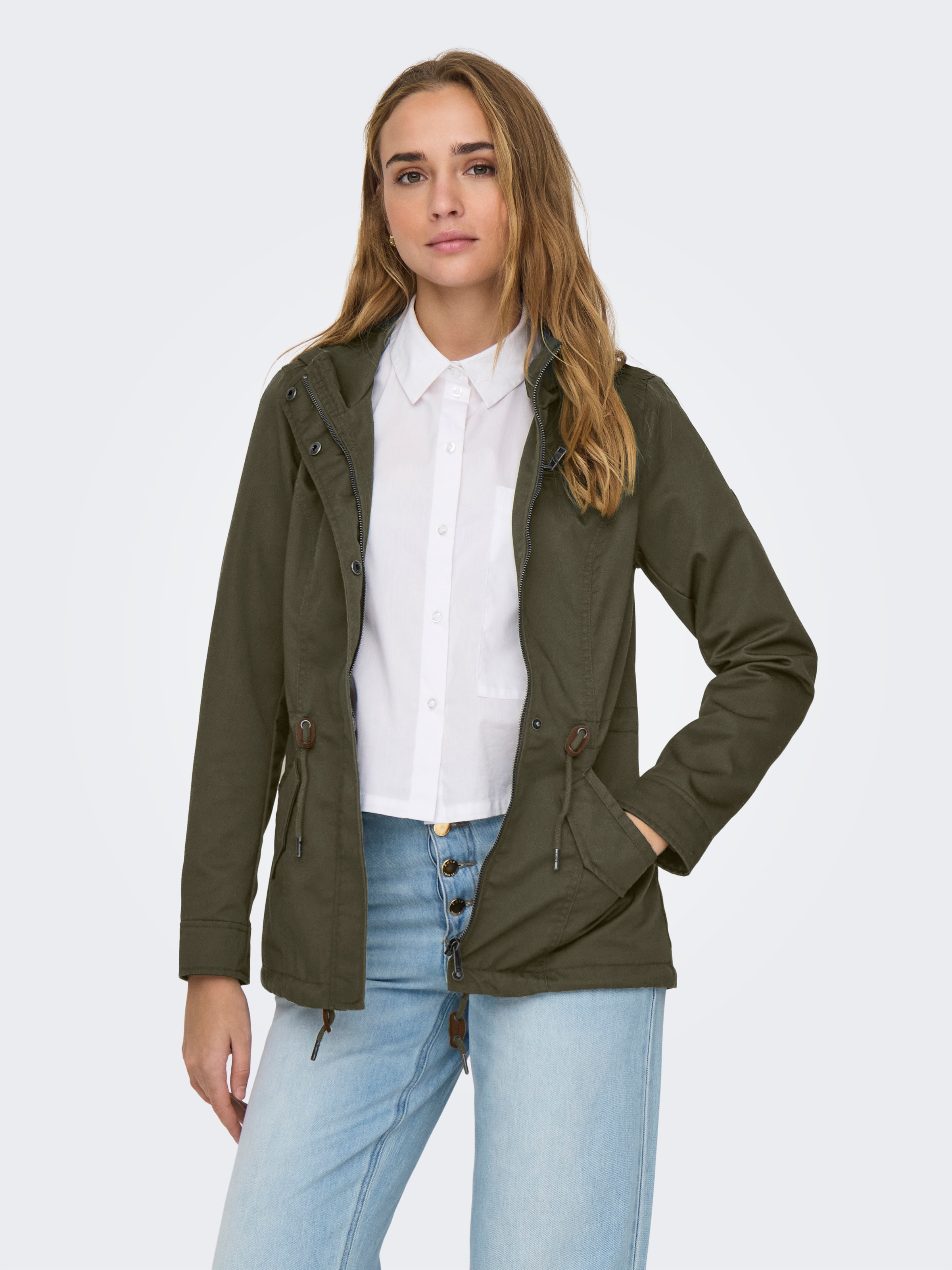 ONLY Parka "ONLLORCA LIFE CANVAS PARKA CC OTW", mit Kapuze günstig online kaufen