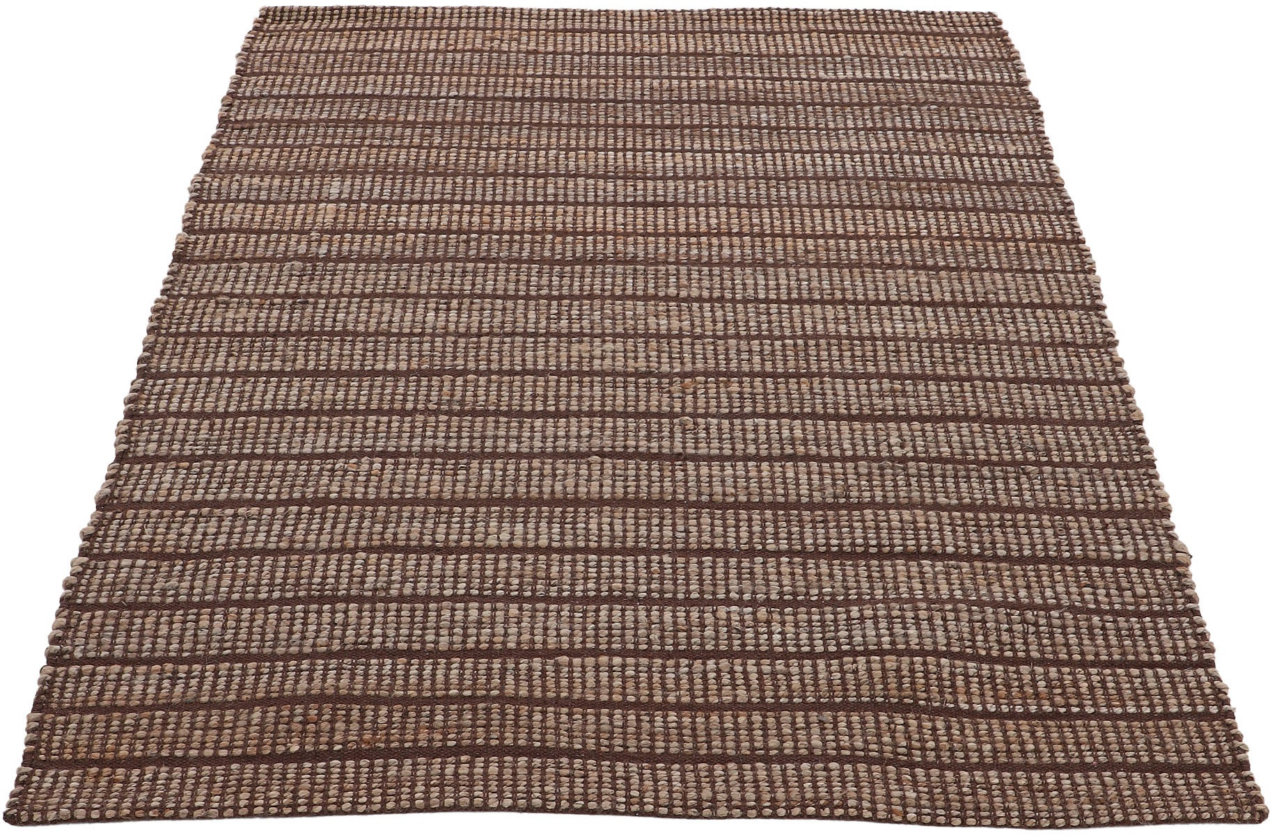 carpetfine Teppich »Lara«, rechteckig, 6 mm Höhe, Wendeteppich aus Jute/Baumwolle, Wohnzimmer