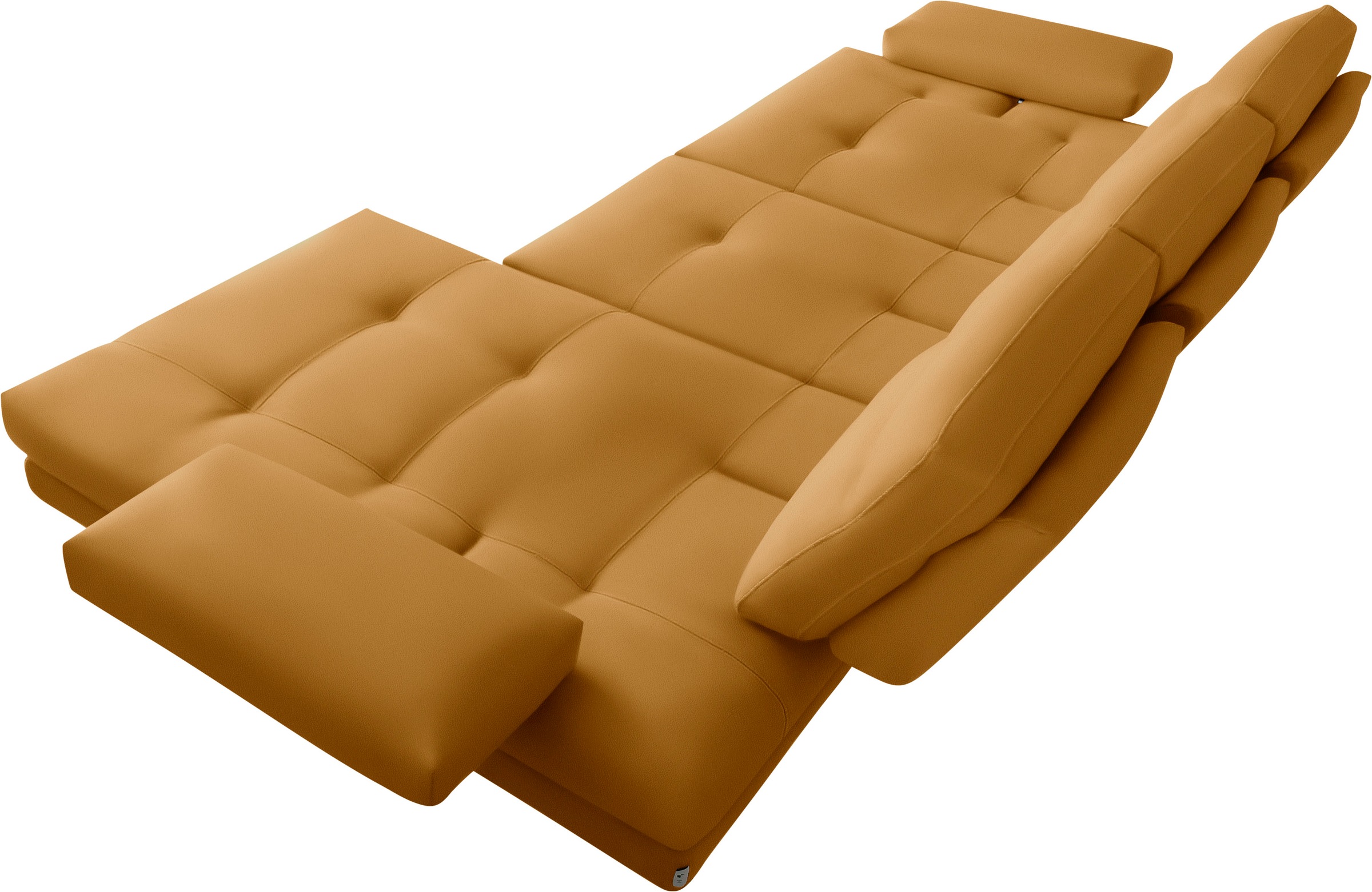 CALIA ITALIA Ecksofa »Toby Wing, L-Form, Designsofa mit sensationellem Sitzkomfort«, inklusive Sitztiefenverstellung, Füße in chrom glänzend