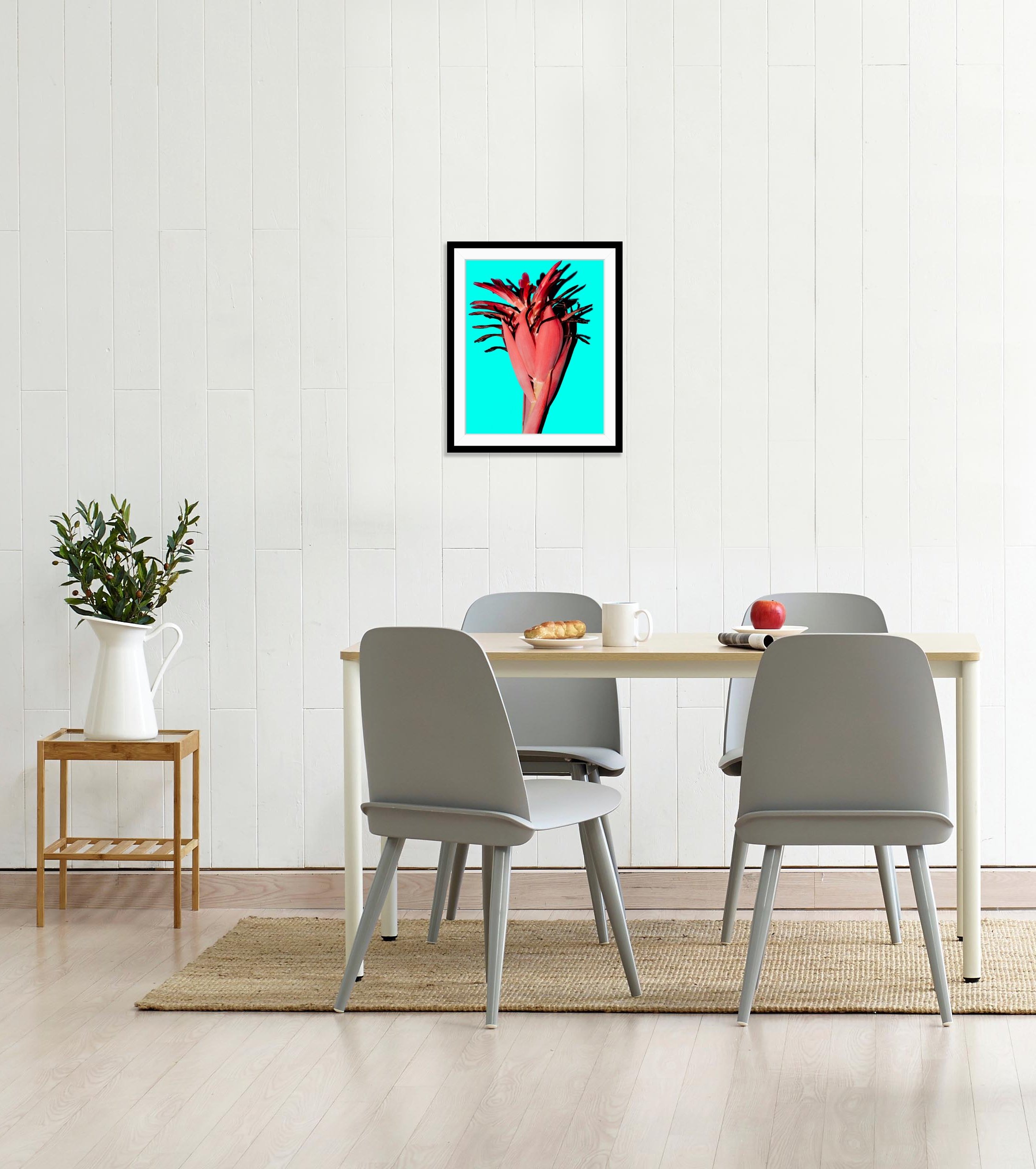 queence Bild »Anni«, Pflanzen-Pflanzenbilder-Kunst-Blumen, HD Premium Poster-Druck inkl. Holzrahmen