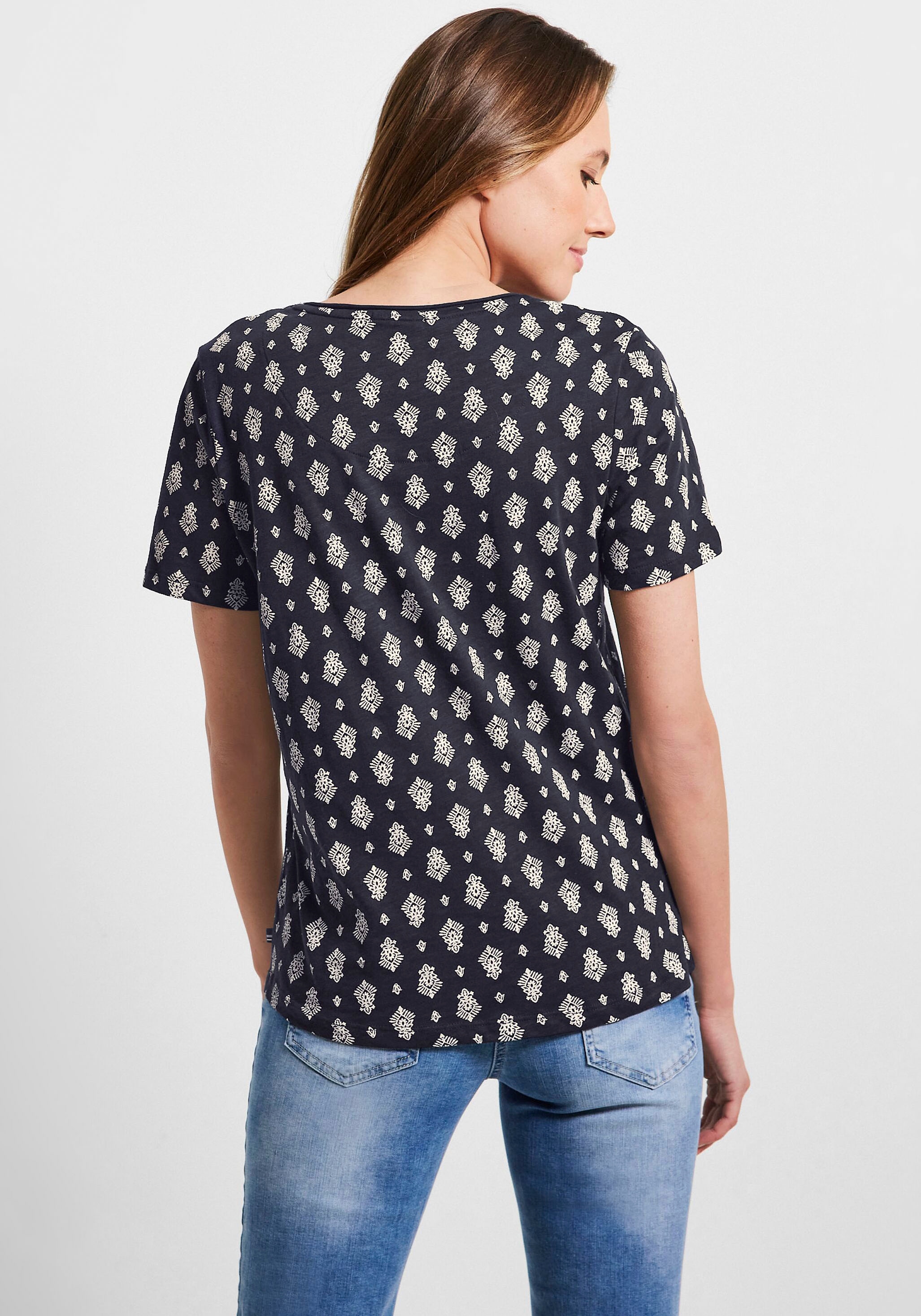 Cecil T-Shirt, mit Allover-Druck für bestellen | BAUR