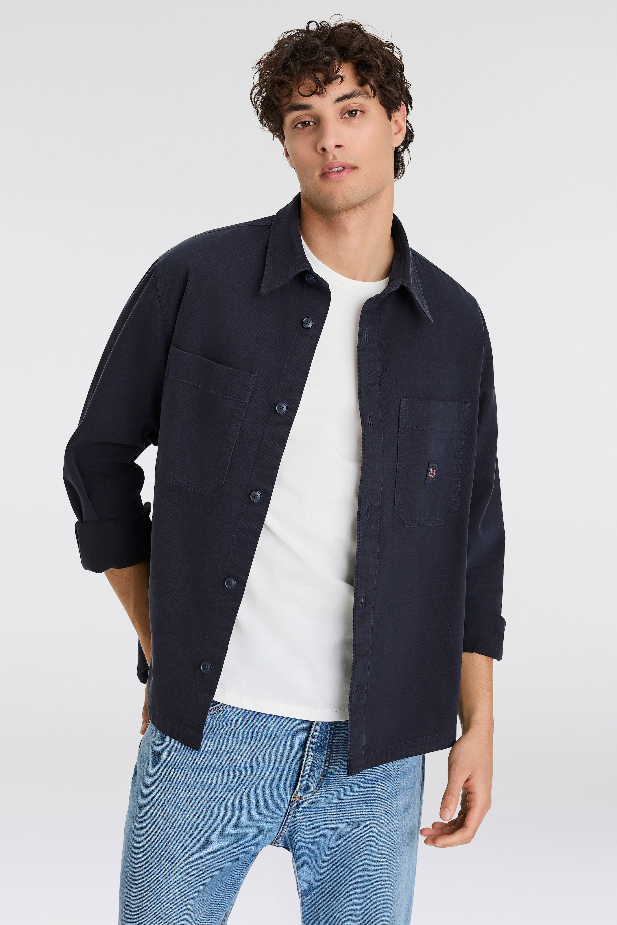 BOSS ORANGE Hemdjacke Lerato mit Logo-Details günstig online kaufen