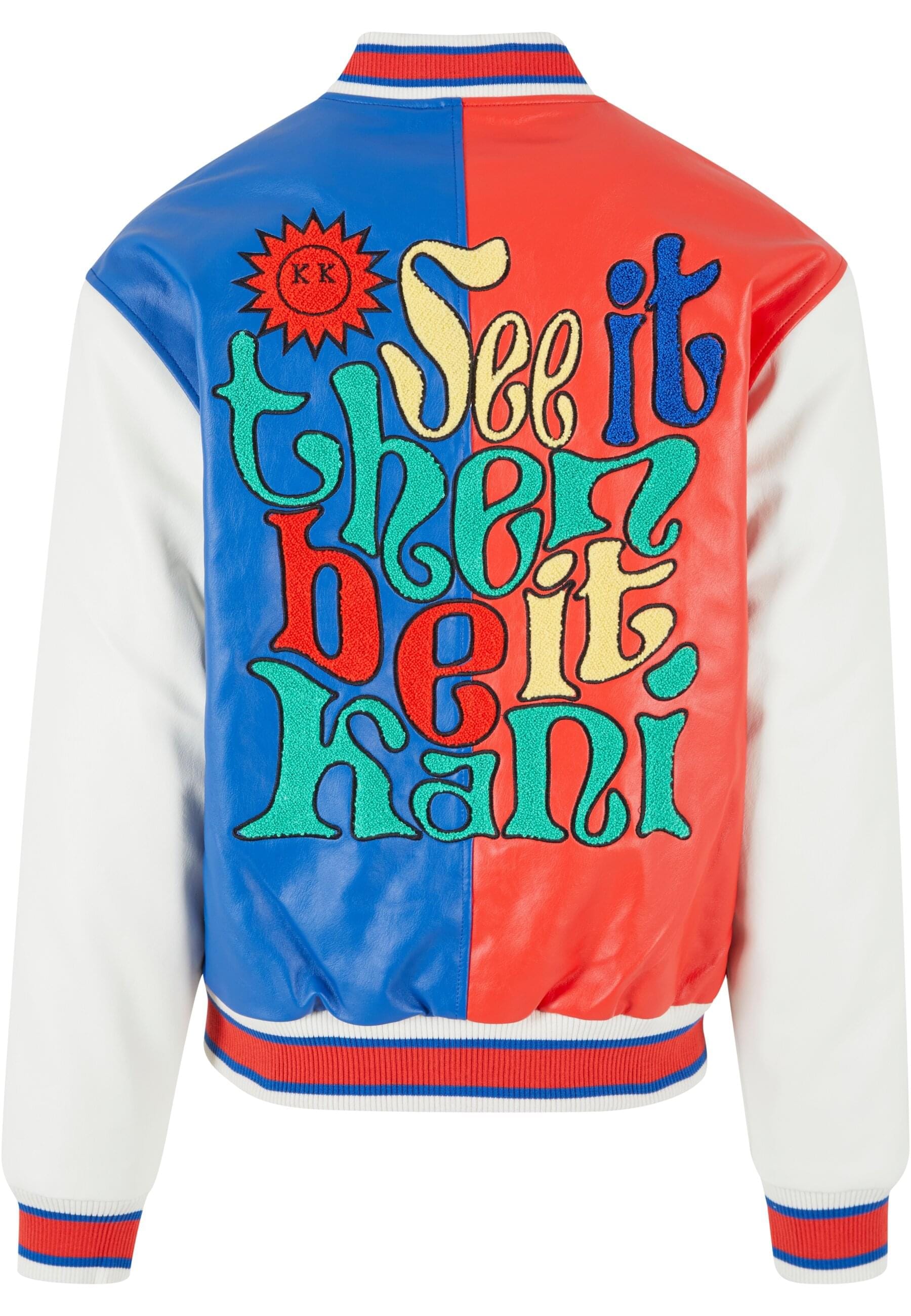 Karl Kani Allwetterjacke »Karl Kani Herren KK Retro Patch Block College Jacket«, (1 St.), ohne Kapuze