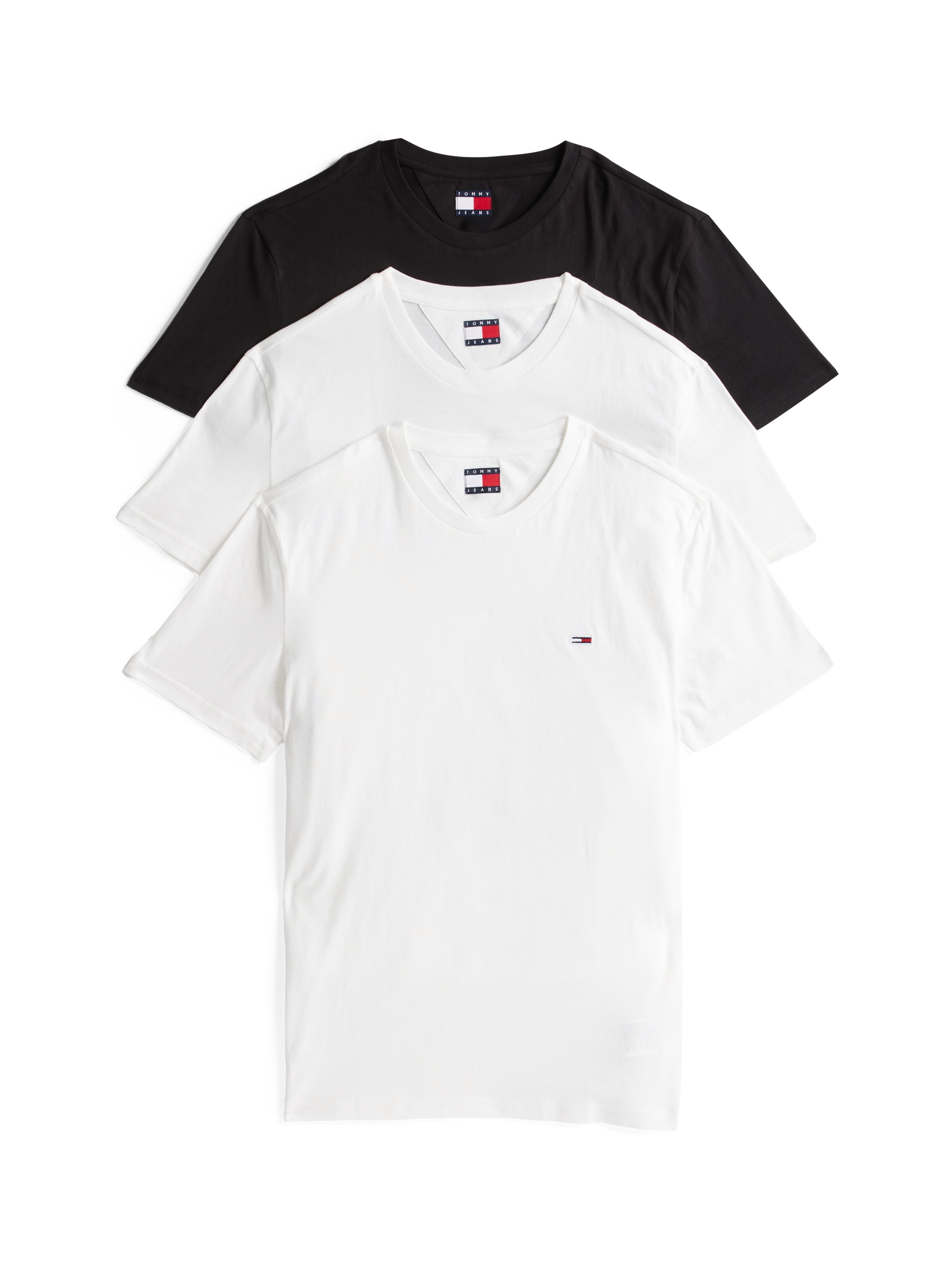 Tommy Jeans T-Shirt "TJM XSLIM 3 PACK TEE", Mit Rundhalsausschnitt günstig online kaufen
