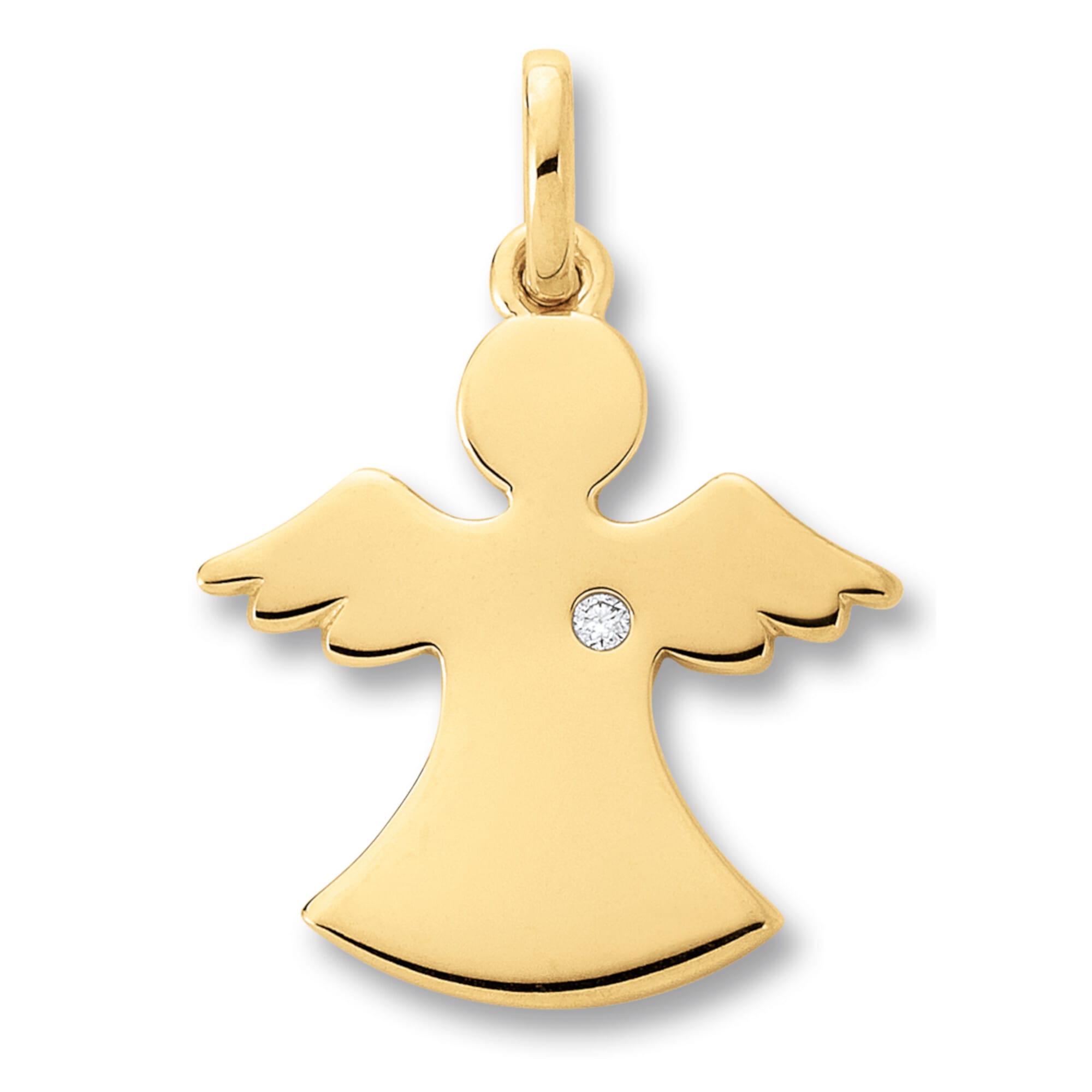 ONE Anhänger kaufen - online Brillant Engel Halskette Kette »0.01 mit Set Damen ELEMENT BAUR aus verstellbarer ct Gelbgold«, 585 Schmuckset Diamant Anhänger | mit