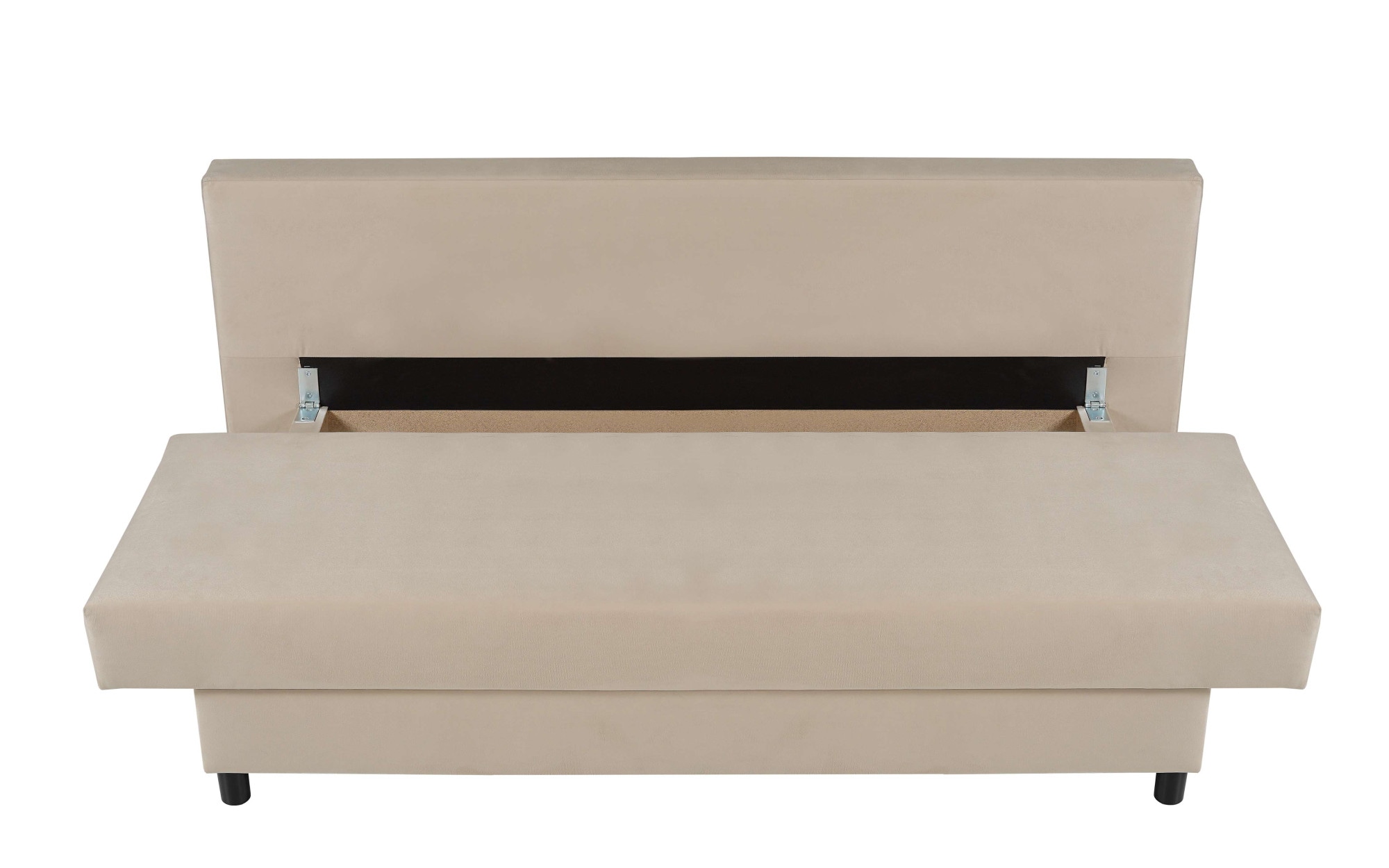 INOSIGN 3-Sitzer »SAWYER Schlafsofa mit Bettkasten und Wellenunterfederung«, pflegeleichte Bezüge: Velvet & Struktur, B/T/H 193/86/83,5 cm