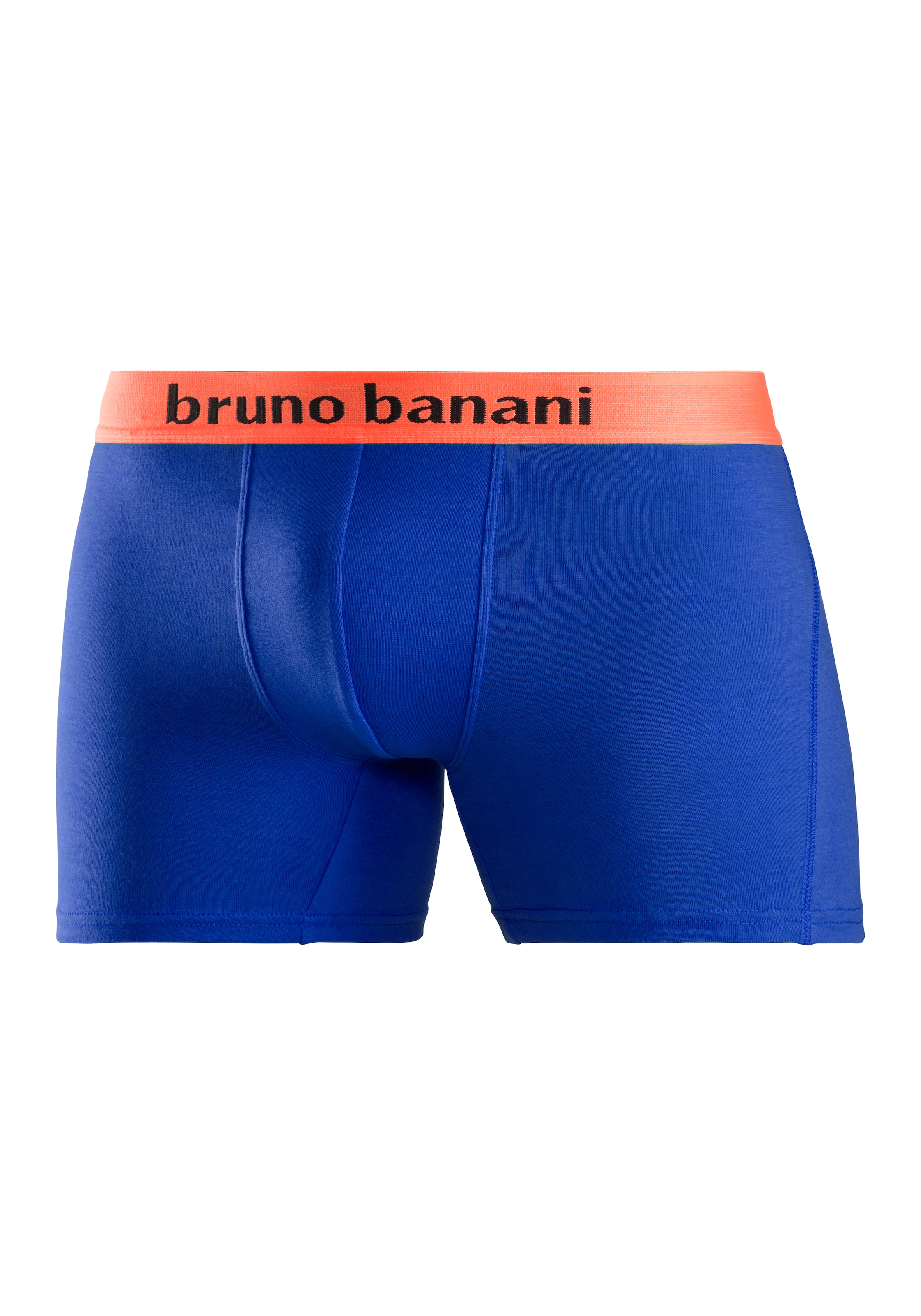 Bruno Banani Boxer »Unterhose für Herren«, (Packung, 4 St.), mit längerem Bein und auffälligen Logobund